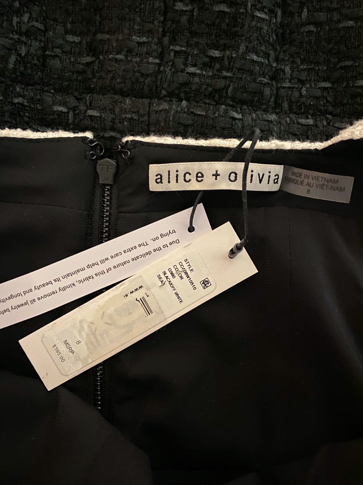 Alice + Olivia Alice and Olivia Mini Square Neck Dress size 8 Size M / US 6-8 / IT 42-44 - 17 Thumbnail