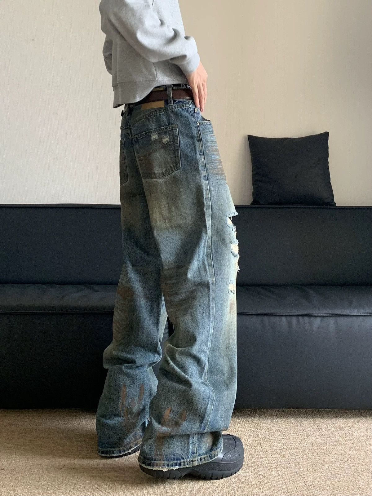 Japanese Brand × Vintage Retro punk pants Size US 33 - 2 Thumbnail