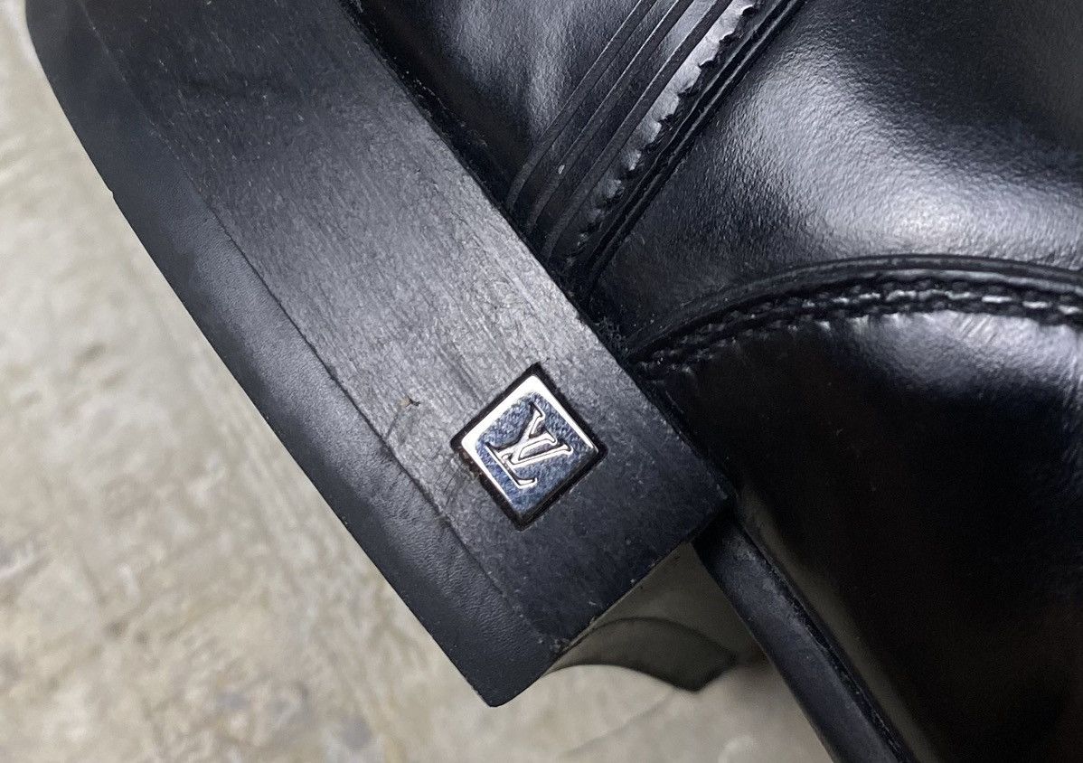 Louis Vuitton Louis Vuitton - Lace up Derby Leather Shoes Size US 8.5 / EU 41-42 - 9 Thumbnail