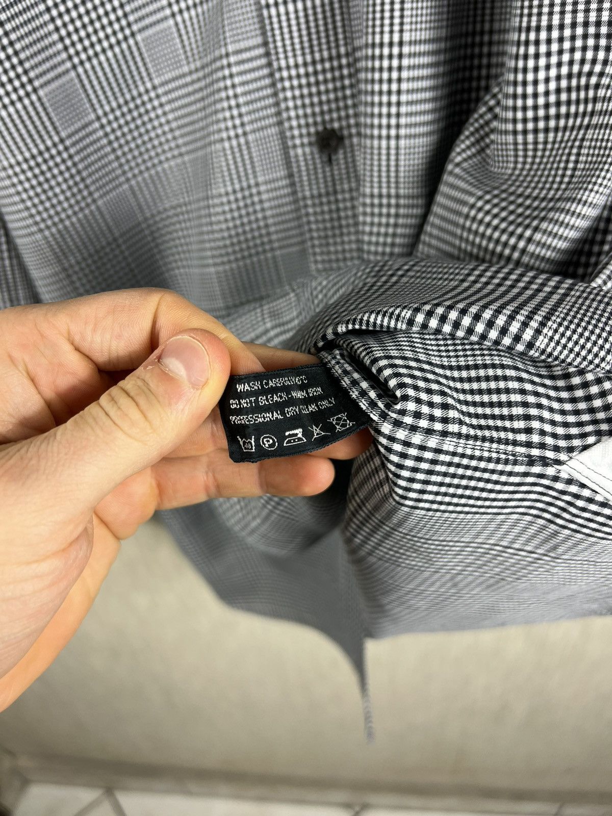 Tom Ford Tom Ford Prince of Wales checked classic button up shirt Size US L / EU 52-54 / 3 - 18 Thumbnail