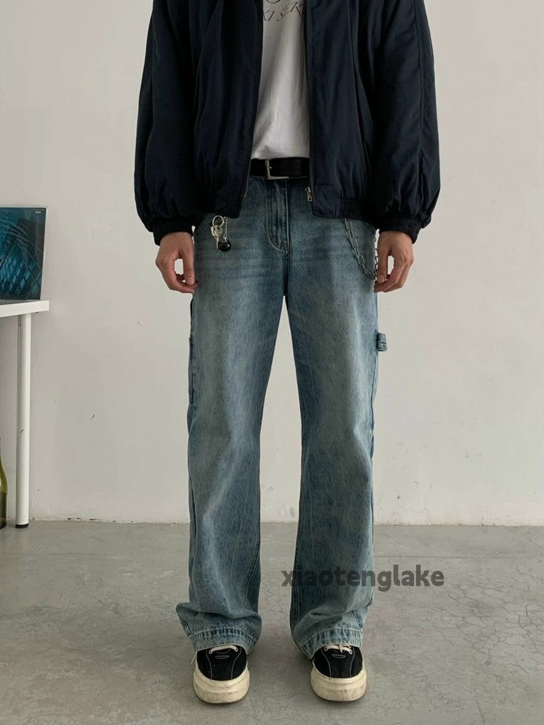 Jean × Vintage washed faded skate hiphop utility carpenter baggy jeans Size US 32 / EU 48 - 4 Thumbnail