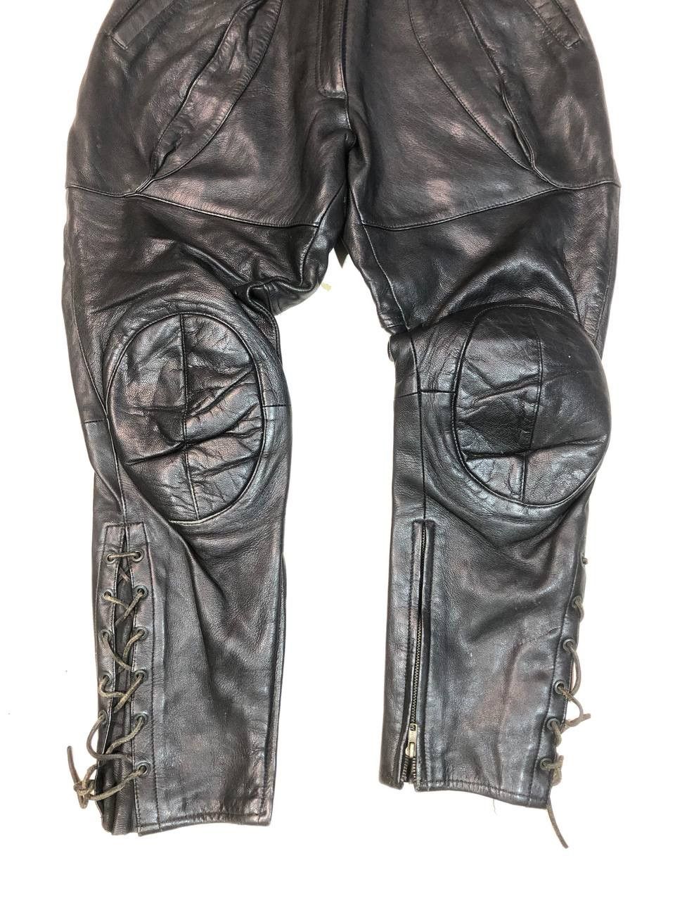 Vintage Vintage Rare Avangarde Racing Moto Biker Leather Pants Size US 30 / EU 46 - 4 Thumbnail