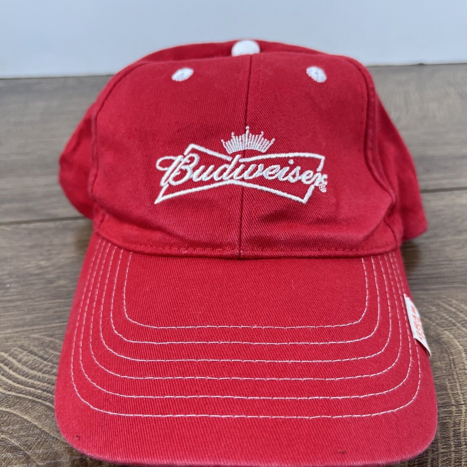 Budweiser Budweiser Hat Buds Hat Red Hat Adjustable Hat Red Adult Hat Size ONE SIZE - 3 Thumbnail