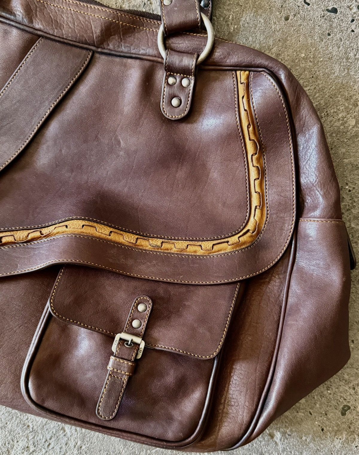 Dior Dior - John Galliano - SS2006 XL Gaucho - Saddle Work Bag Size ONE SIZE - 16 Thumbnail
