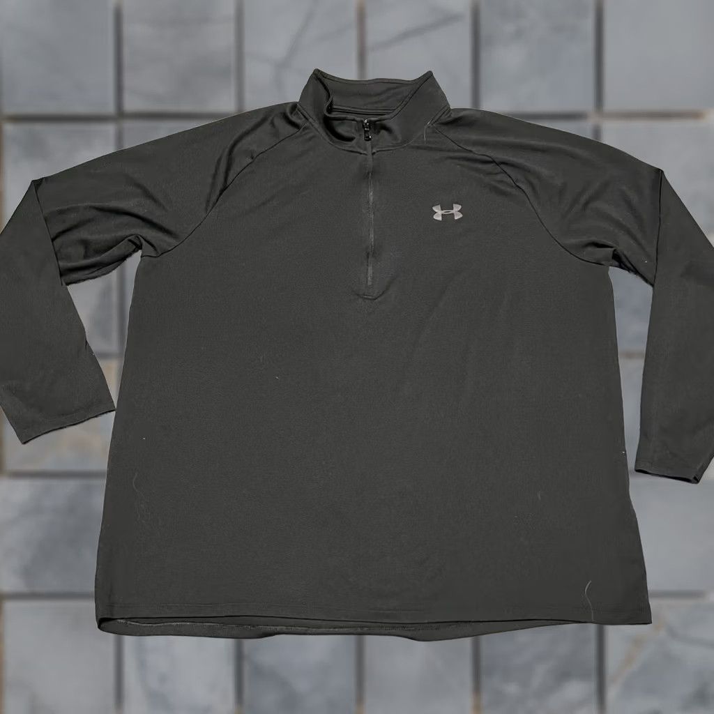 Under Armour Under Armour Shirt Mens XXL Tech Quarter Zip Pullover Golf Black 2XL Regular Men's Size US XXL / EU 58 / 5 - 1 Thumbnail
