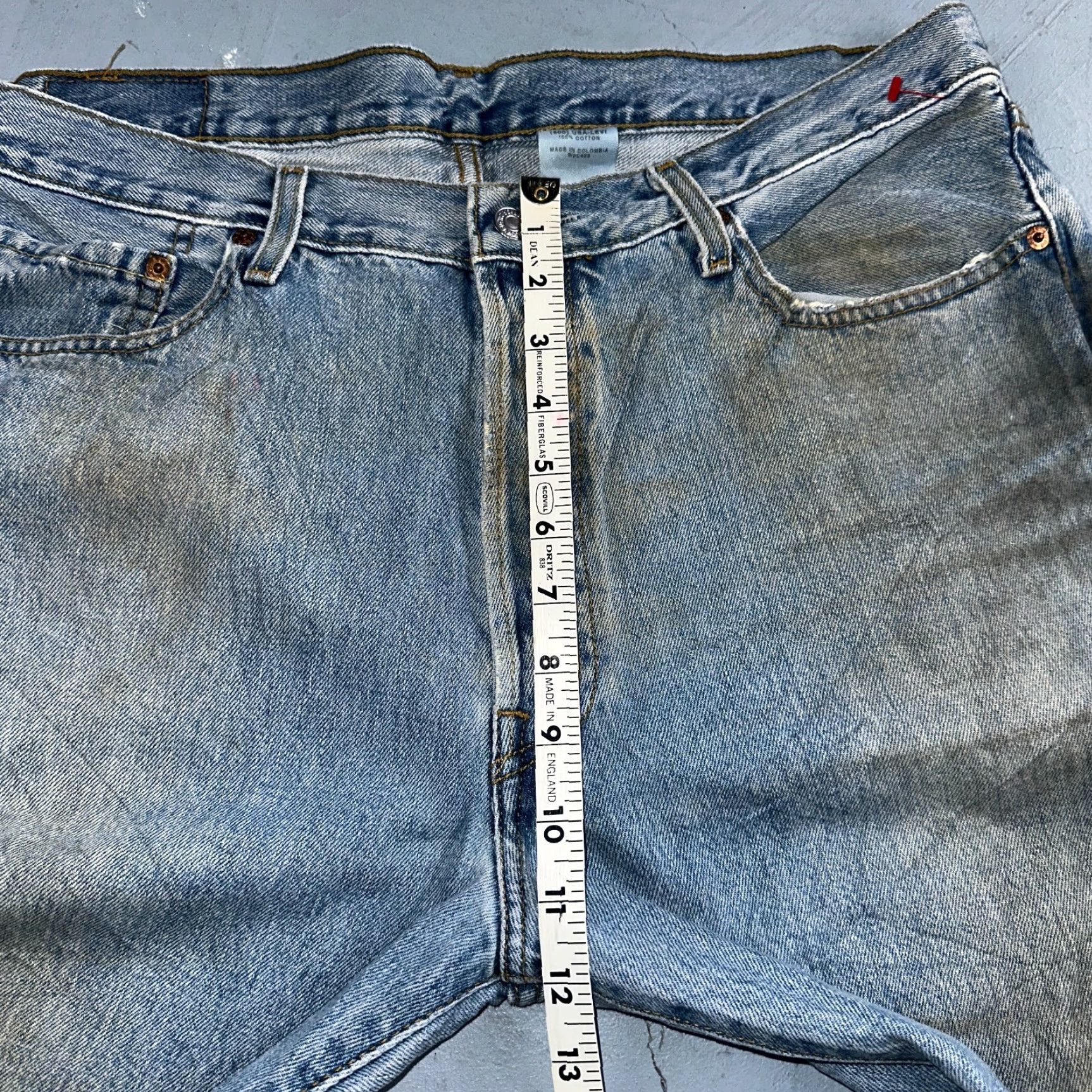 Levi's VINTAGE Levi's 501 Jeans Straight Men 36x30 Blue Light Wash 90s 36 Jeans Regular Mens Size US 36 / EU 52 - 6 Thumbnail