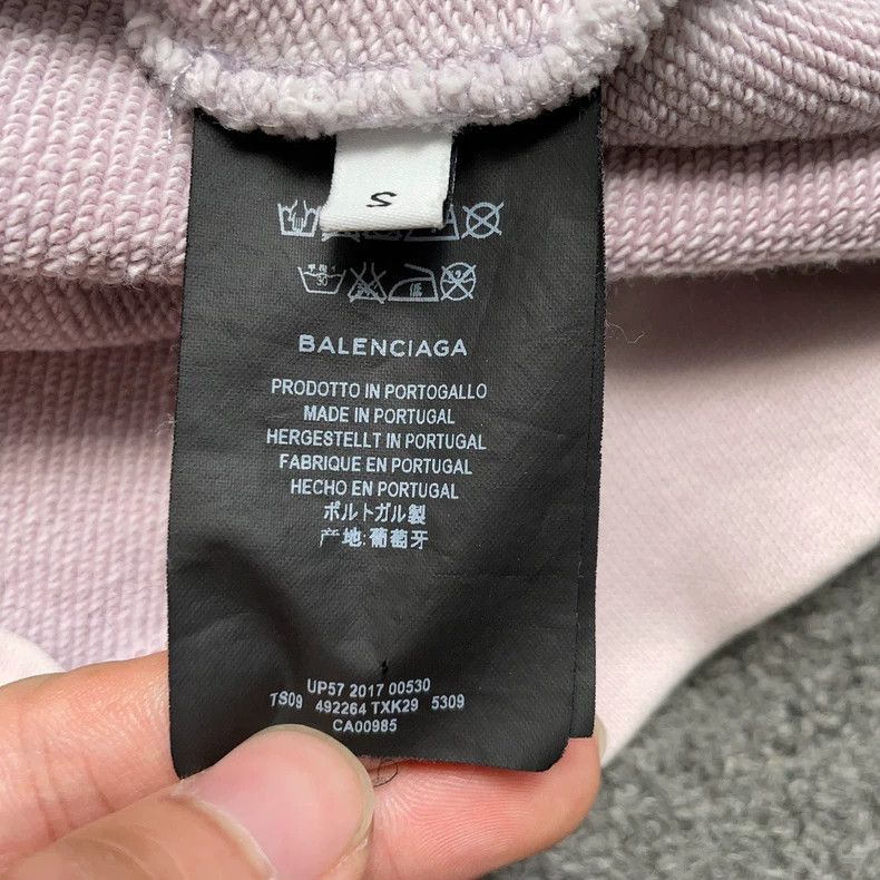 Balenciaga Balenciaga Back printed pink hoodie 2501-Nextarrow Size US S / EU 44-46 / 1 - 5 Thumbnail