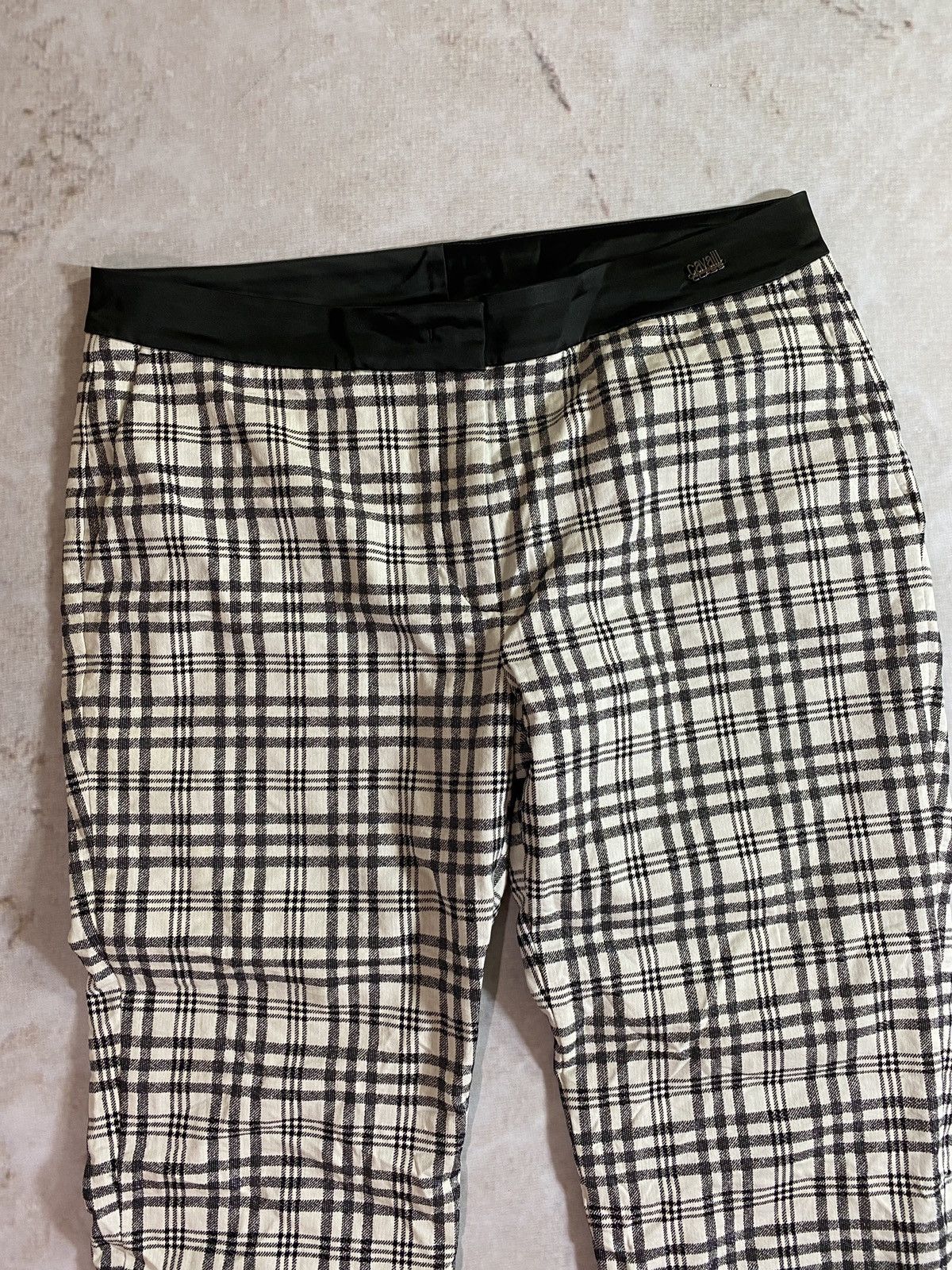 Cavalli Class × Roberto Cavalli Luxury Roberto Cavalli class checkered pants Size 30" / US 8 / IT 44 - 3 Thumbnail