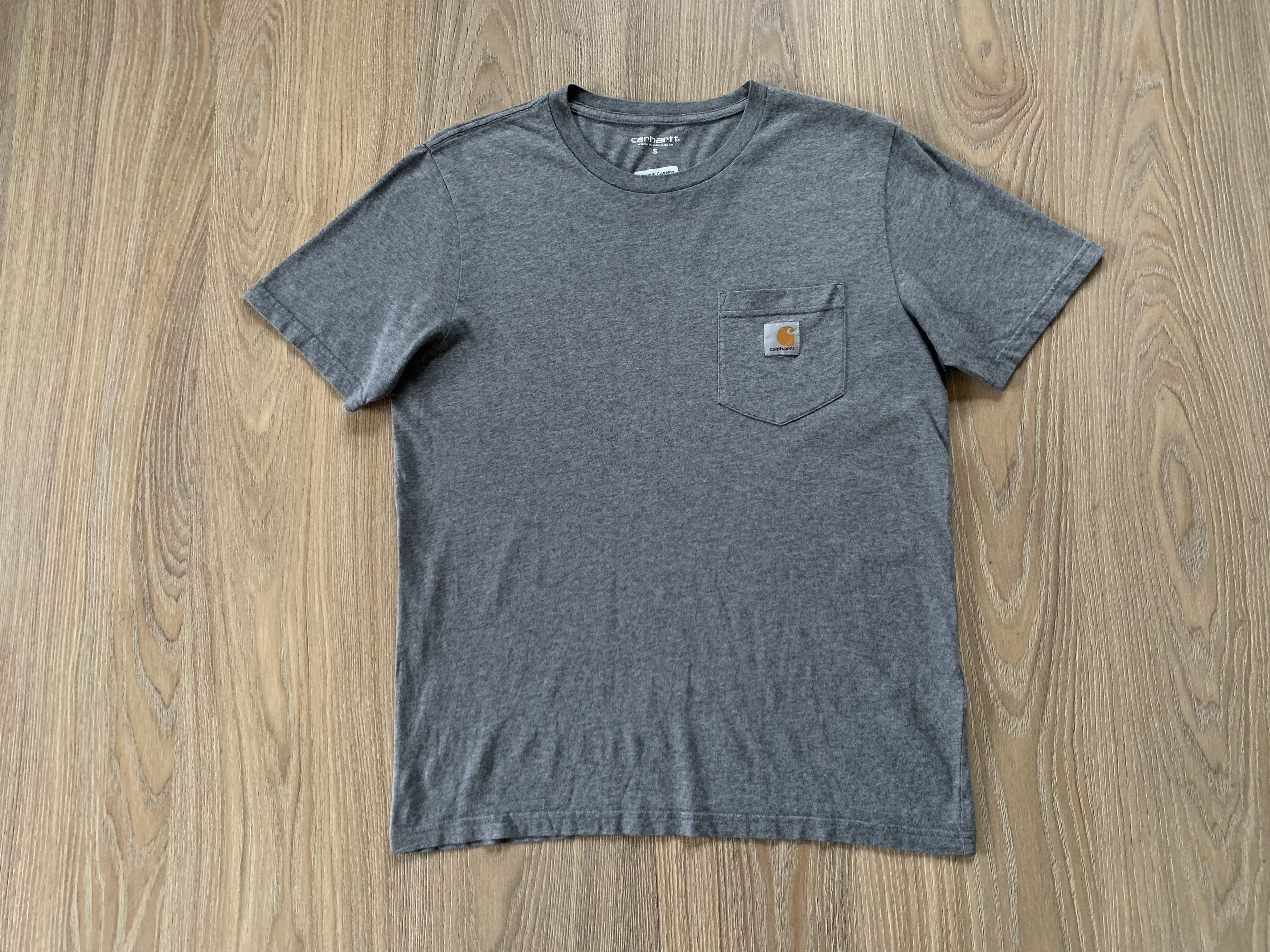 Carhartt × Vintage Carhartt Basic Grey Pocket T-Shirt Size US S / EU 44-46 / 1 - 2 Thumbnail