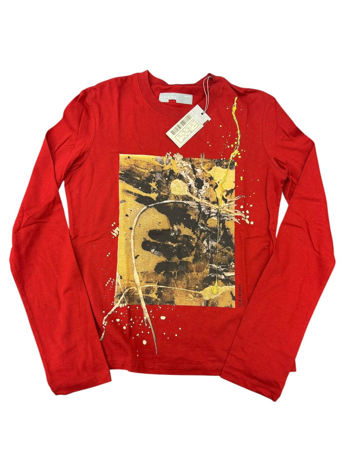 Iceberg VTG Iceberg Ice Jeans Abstract Art Cotton Tee - NWT - IT 42 Size M / US 6-8 / IT 42-44 - 2 Thumbnail