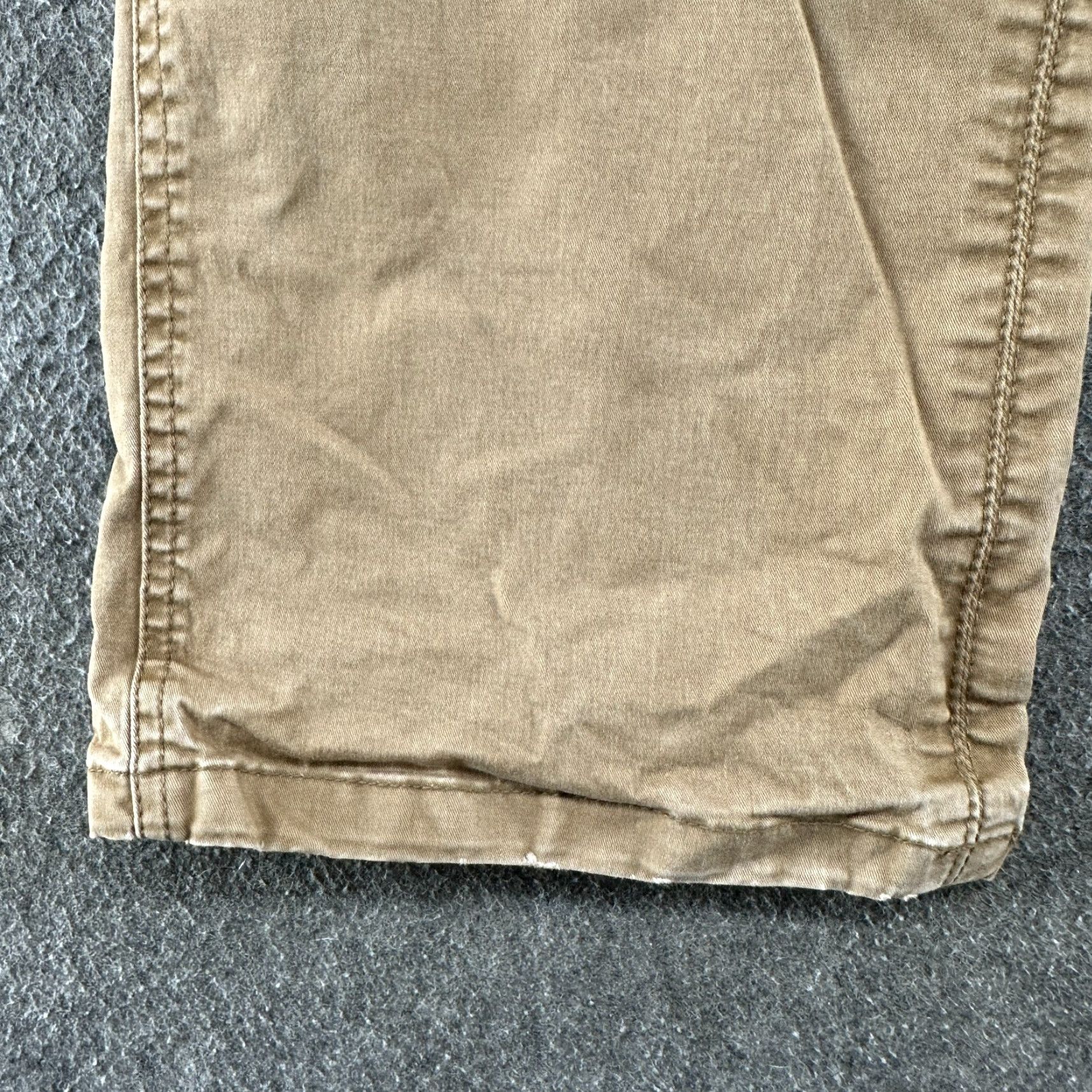 Vintage Kuhl Pants Mens 38x30 Brown Tan Canvas Carpenter Tapered 90s Vintage Logo Casual Workwear Size US 38 / EU 54 - 3 Thumbnail