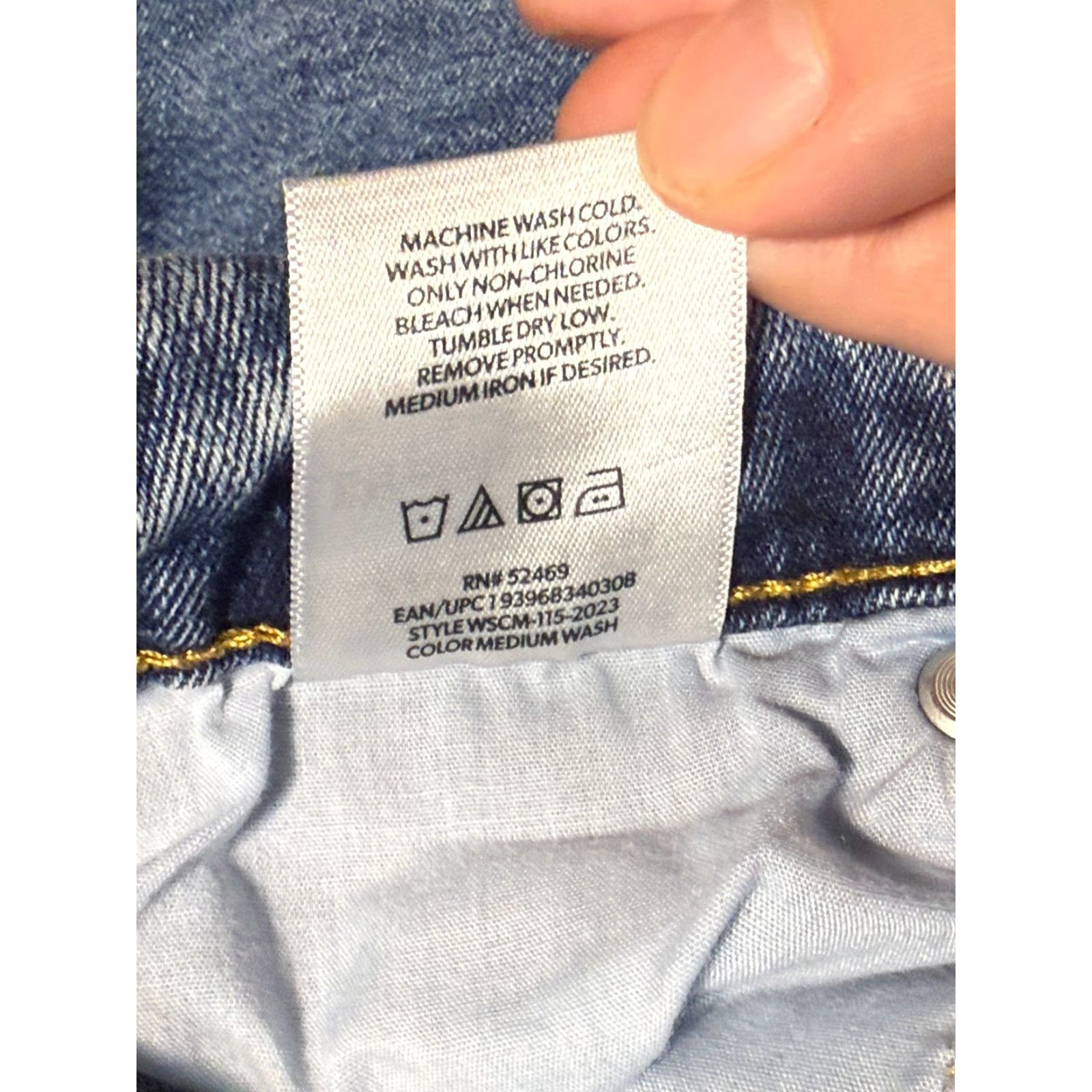 Denime VINTAGE? (No) Member's Mark Jeans Mens 32x32 Blue Straight Fit Premium Stretch Denim Jeans Mens Regular 5-Pocket Size US 32 / EU 48 - 6 Thumbnail
