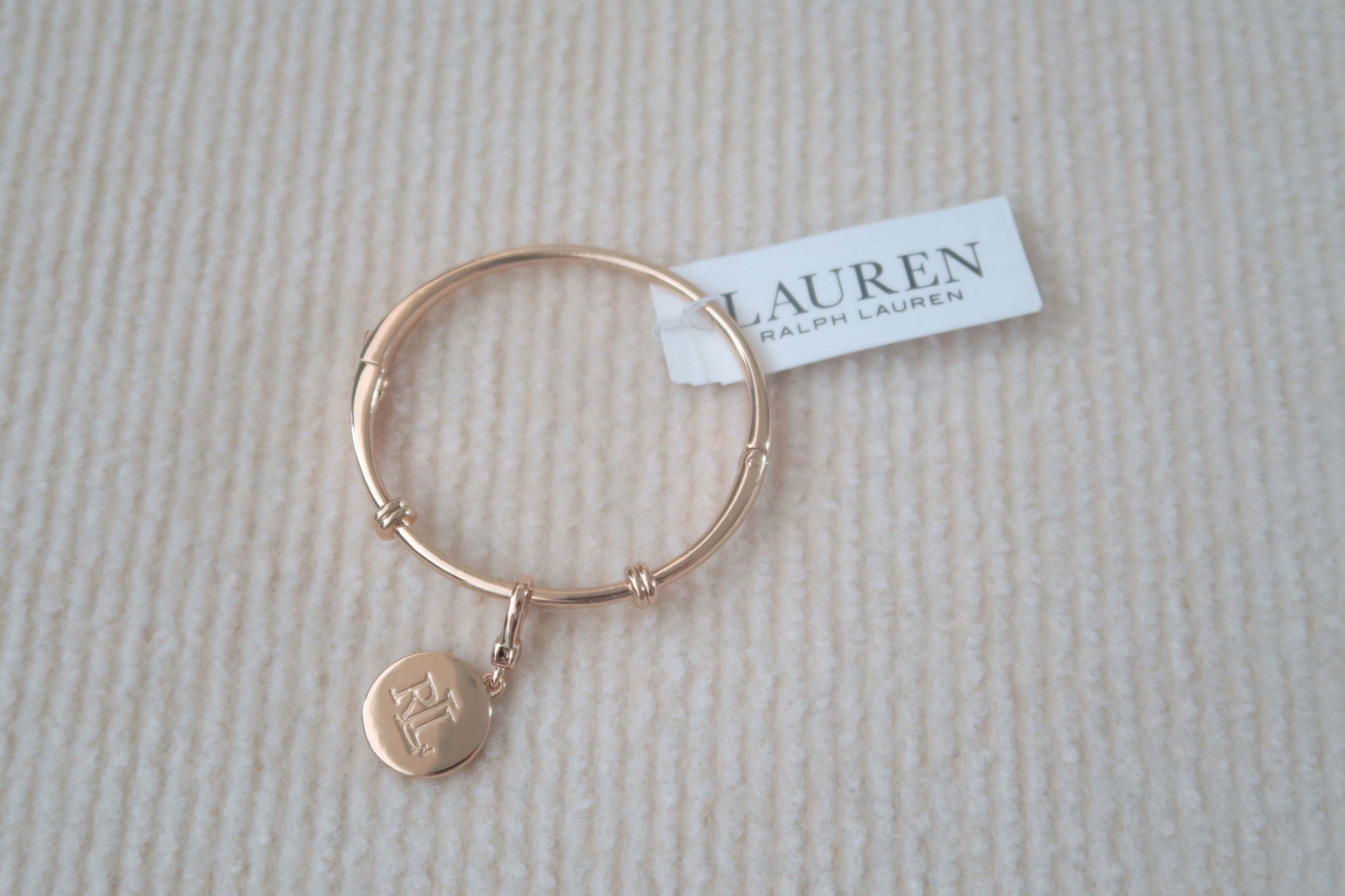 Ralph Lauren Ralph Lauren Logo Charm Bangle Bracelet Size ONE SIZE - 1 Thumbnail