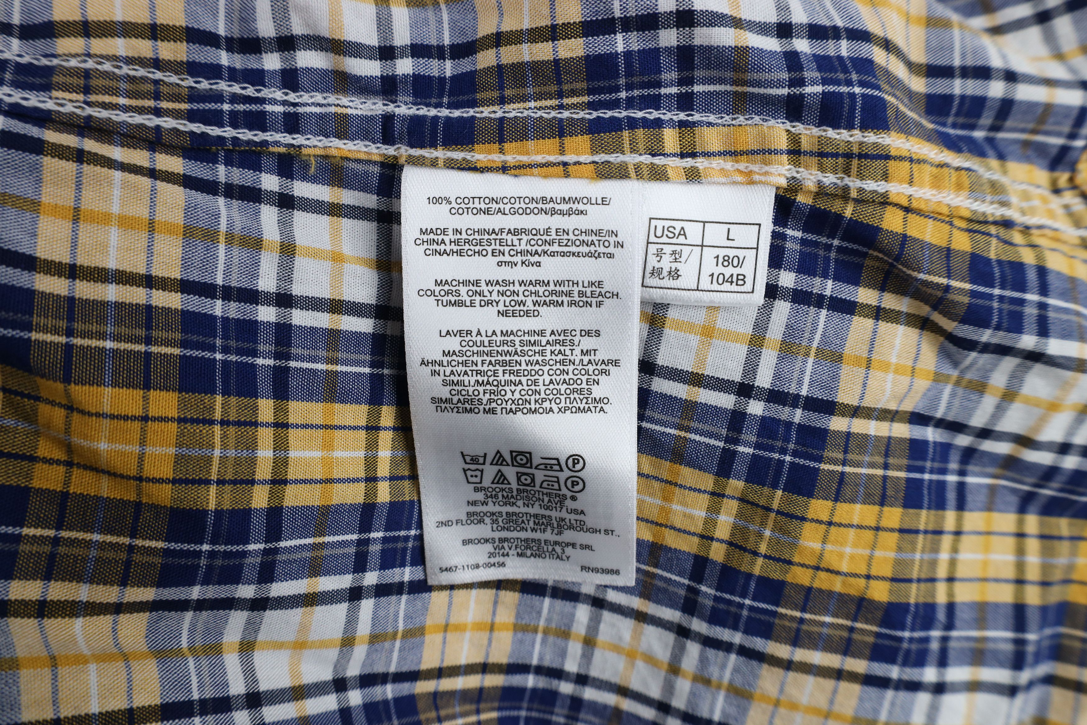 Brooks Brothers × Vintage Vintage 90s Brooks Brothers Regent Cotton Button Down Shirt Size US L / EU 52-54 / 3 - 6 Thumbnail