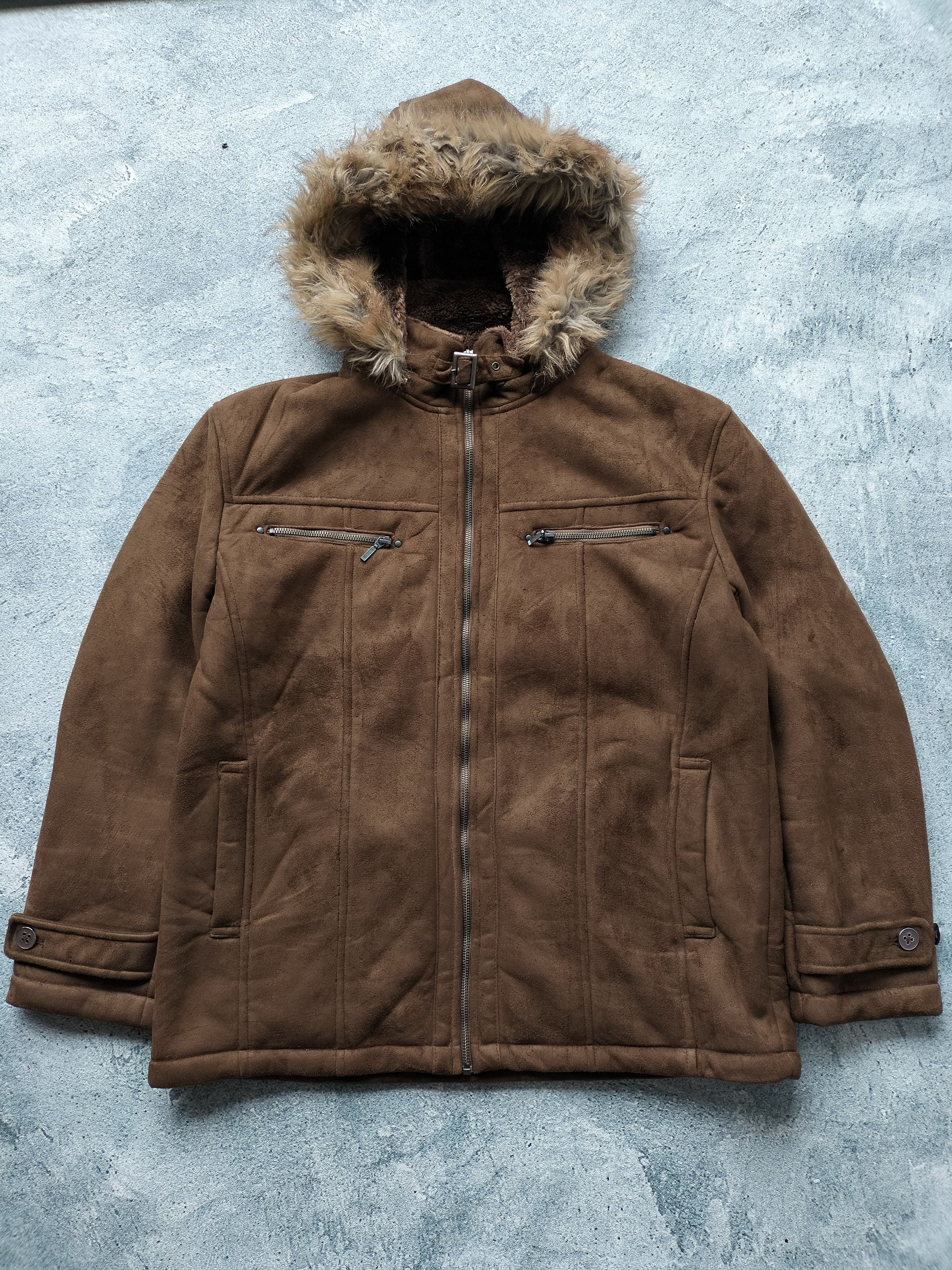 Japanese Louis chavlon Fur Suede jacket