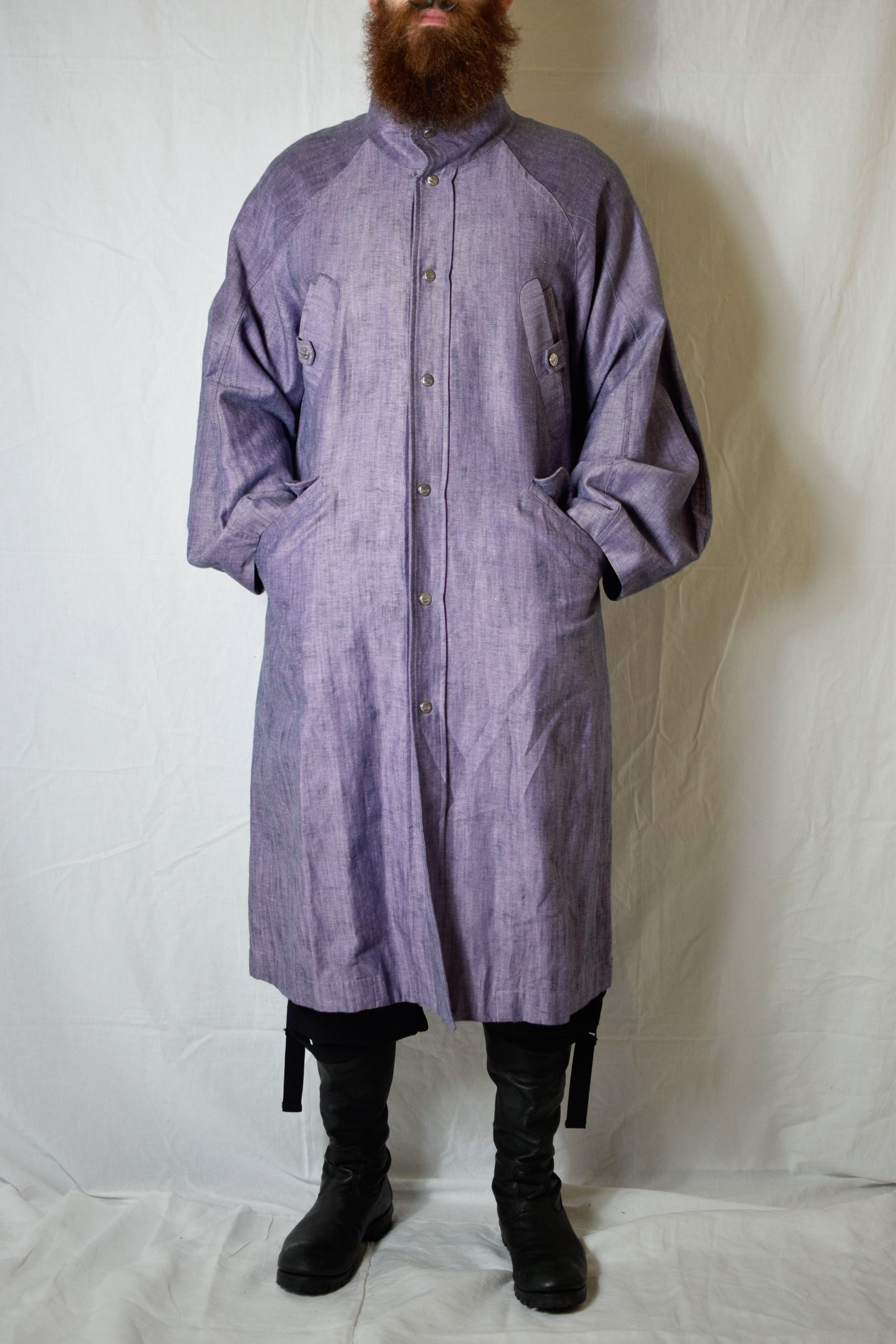 Kiko Kostadinov Long Burr Snap Coat | Grailed
