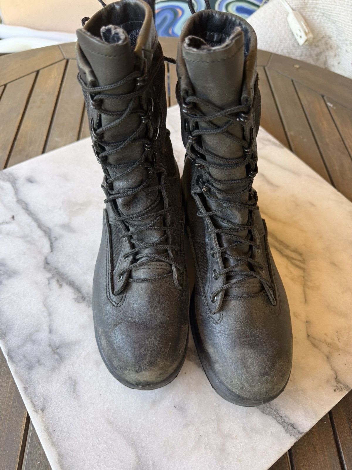 Other Belleville black leather / nylon tactical boots Sz 6 Size US 6 / EU 39 - 2 Thumbnail