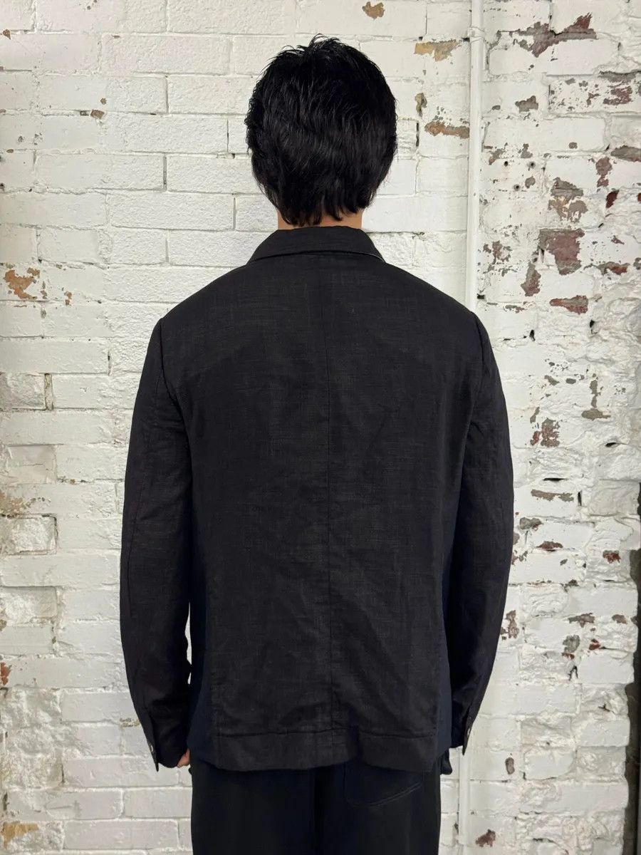 Marithe + Francois Girbaud 2000s Marithé + François Girbaud Black Light Blazer Jacket Size 44R - 3 Thumbnail