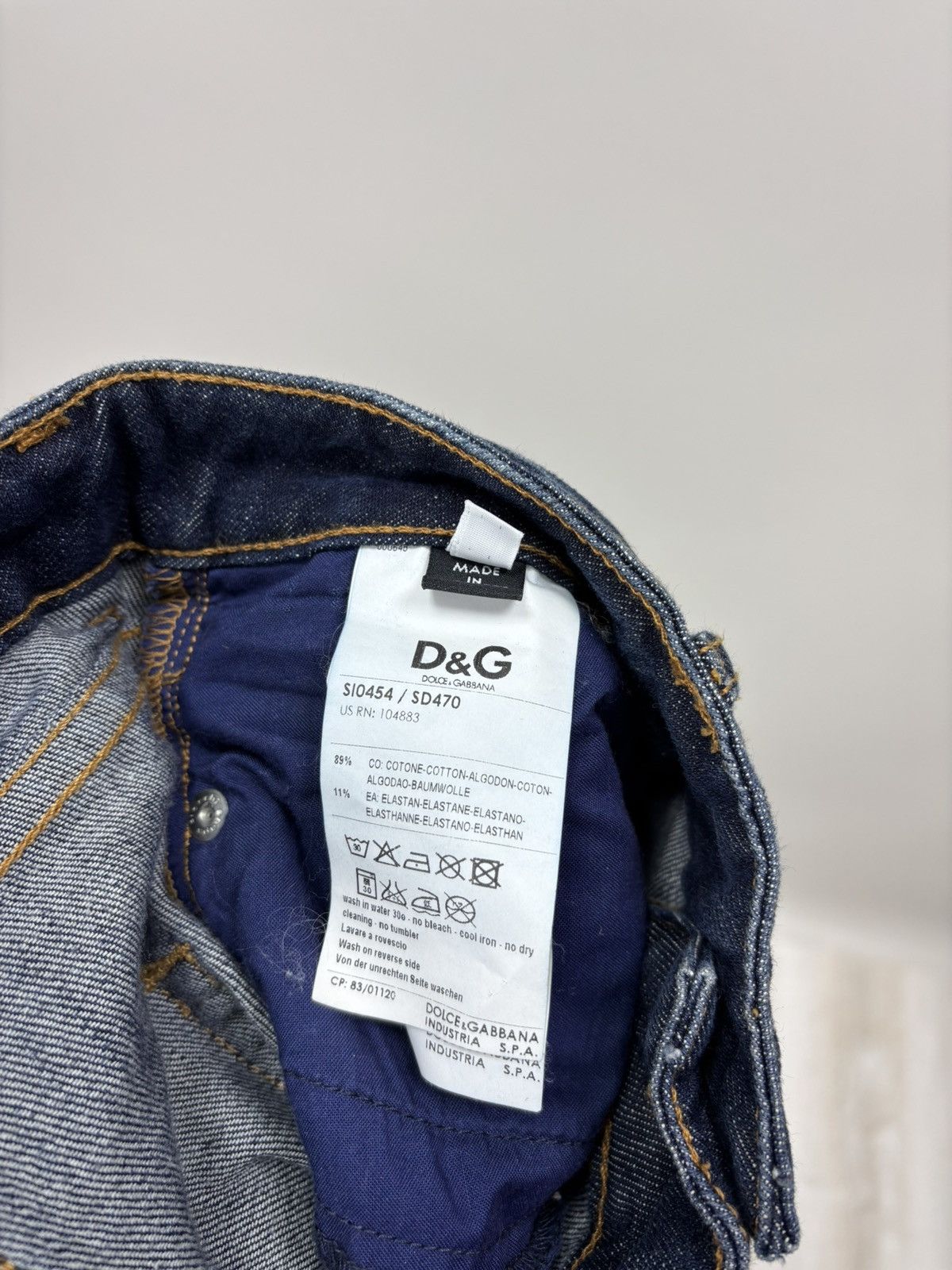 Designer × Dolce & Gabbana Womens denim skirt Dolce Gabbana Size 29 Color Blue Size 25" / US 0 / IT 36 - 9 Thumbnail