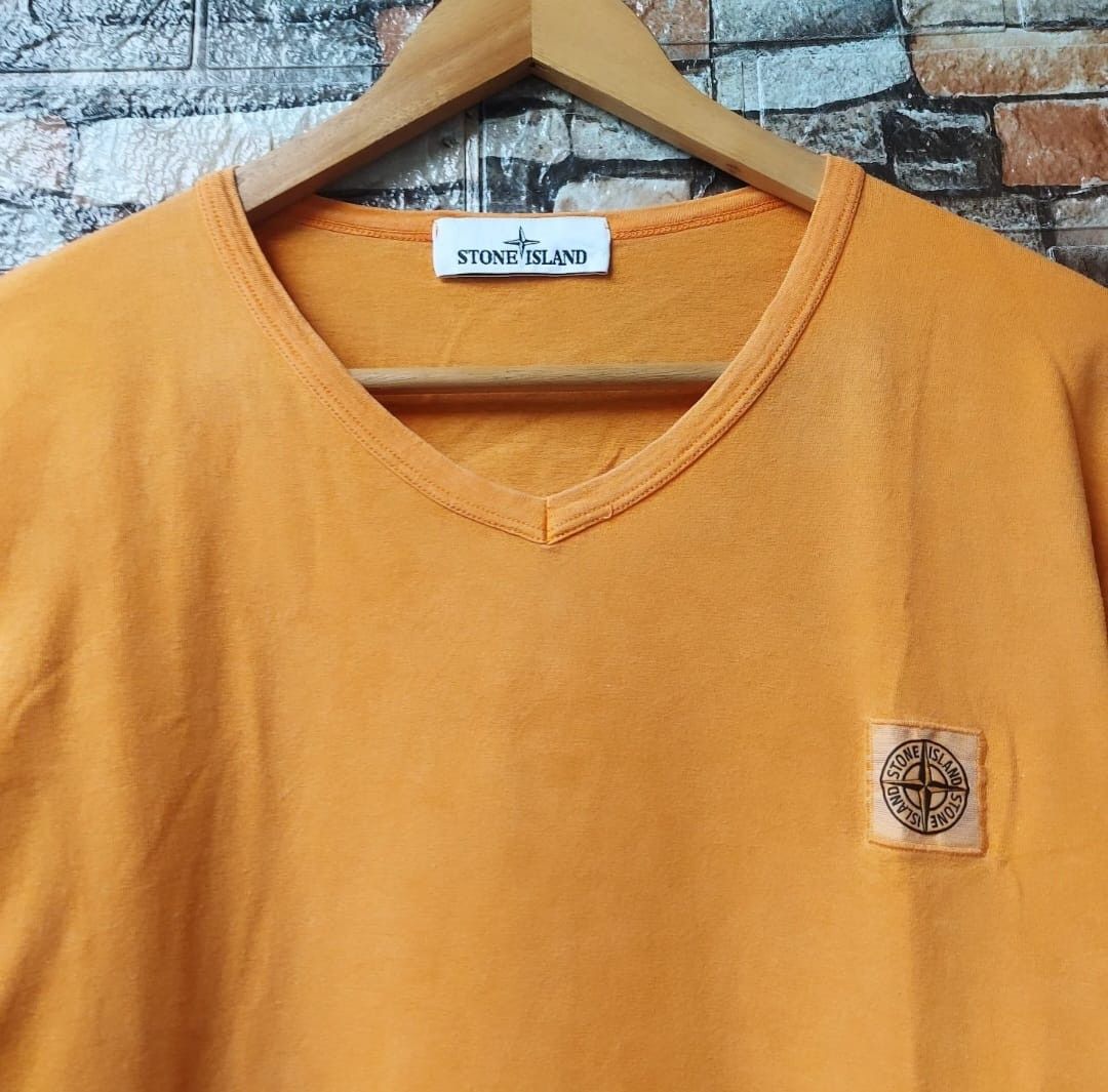 Stone Island STONE ISLAND Vneck Tshirt Size US M / EU 48-50 / 2 - 3 Thumbnail
