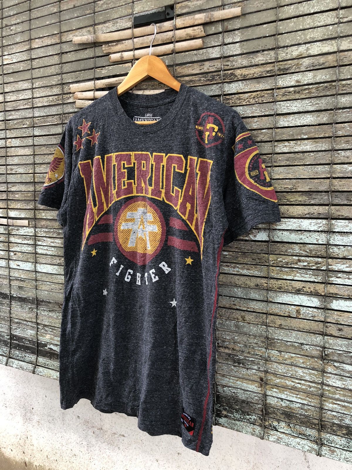 Affliction × Vintage OVP American Fighter By Affliction Tshirt Size US L / EU 52-54 / 3 - 12 Thumbnail