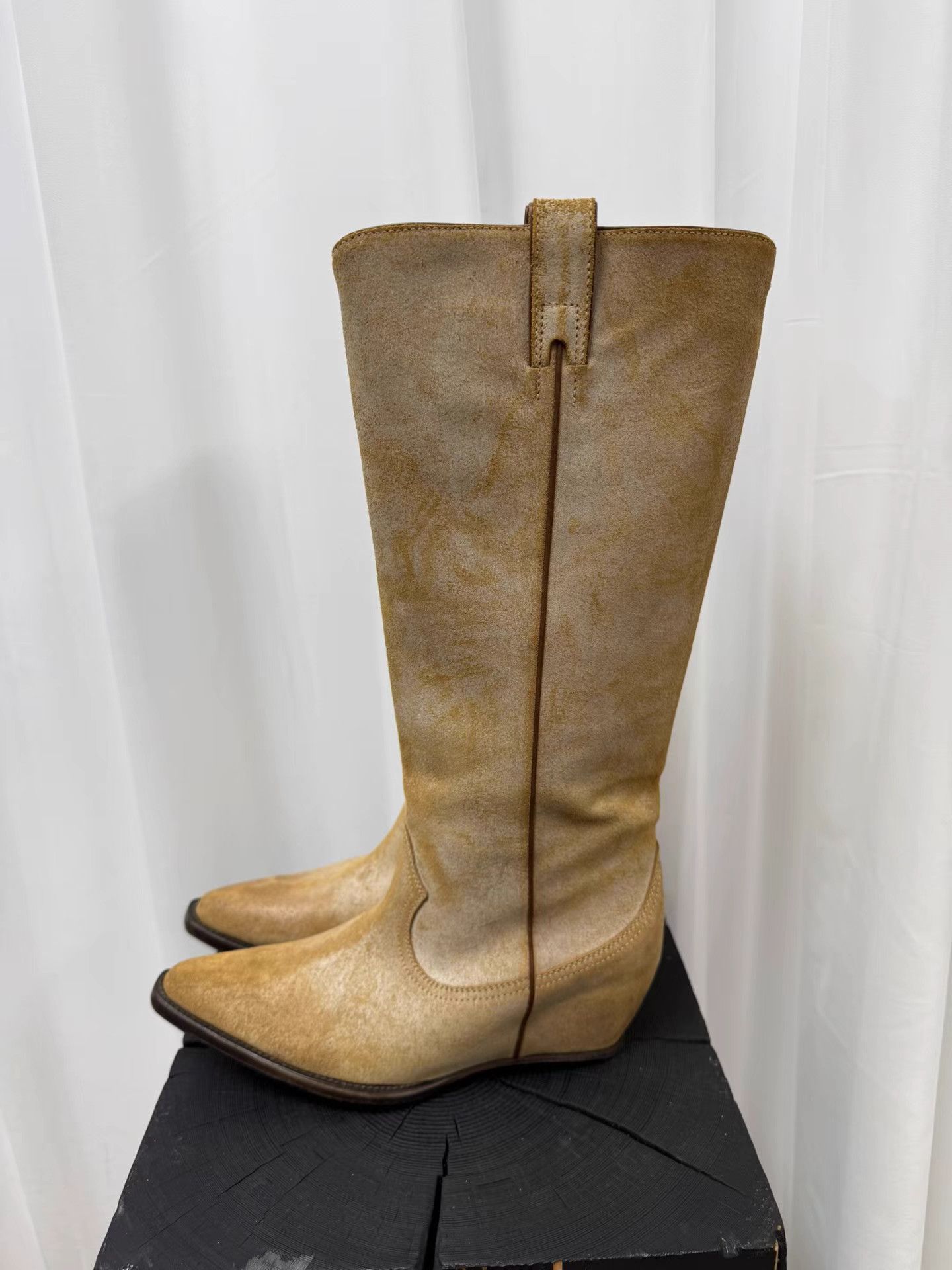 Maison Margiela Maison Margiela Suede High-Top Wedge Boots K20 Size US 7 / IT 37 - 3 Thumbnail