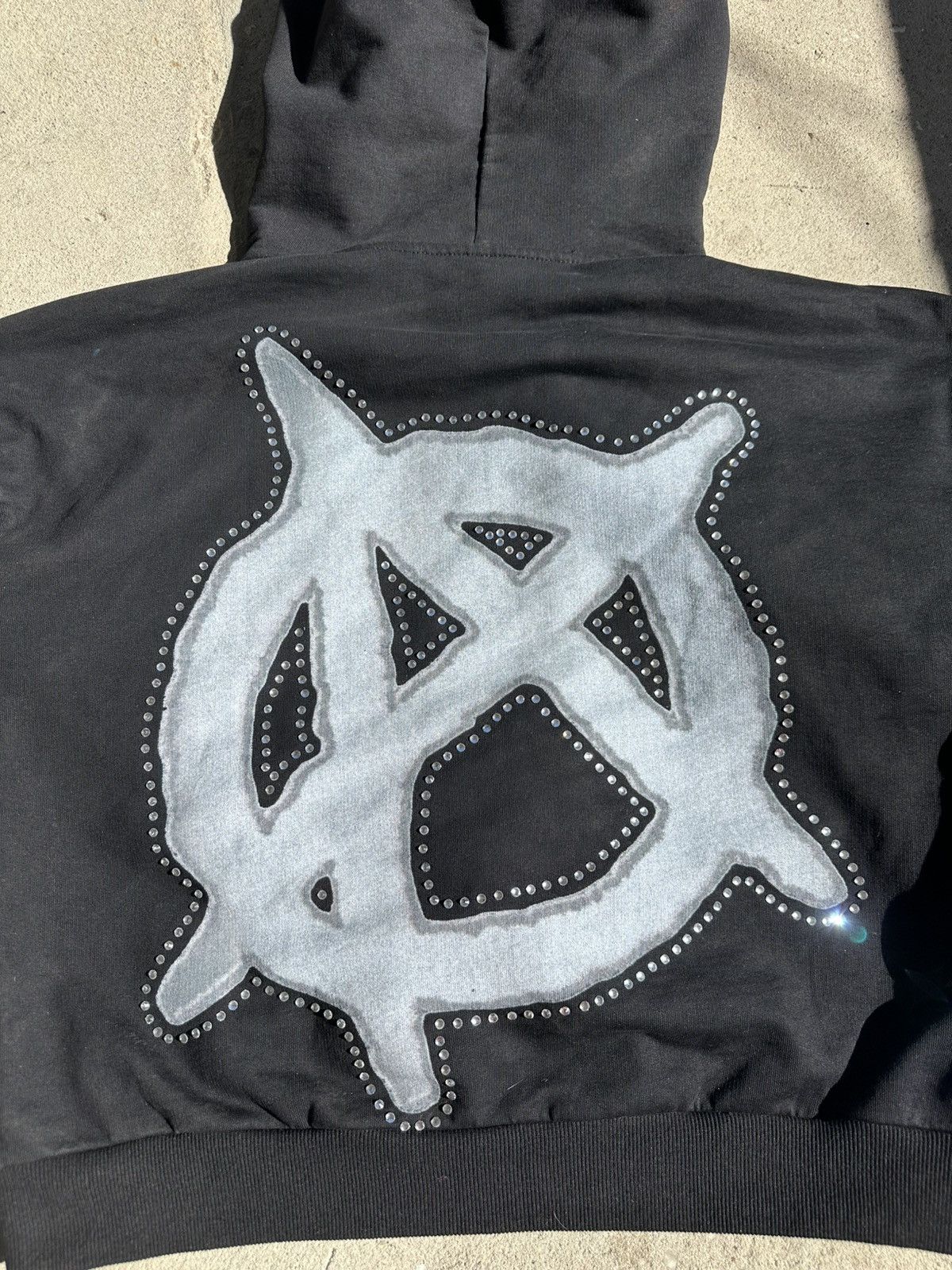 Other Anarchy rhinestone hoodie Size US M / EU 48-50 / 2 - 6 Thumbnail