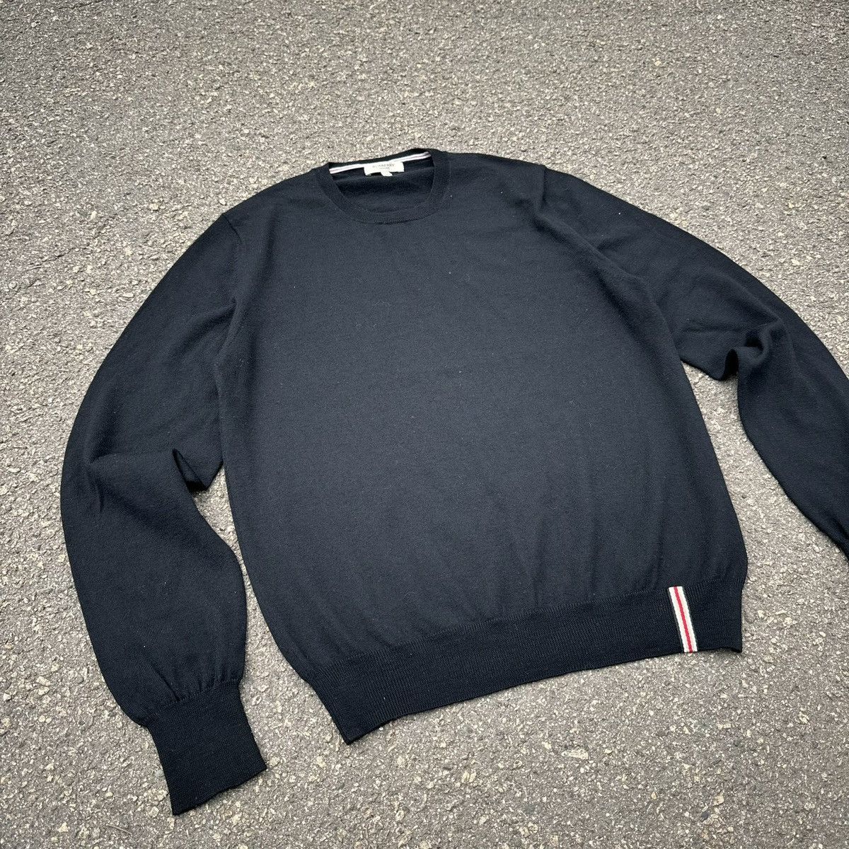 Burberry vintage 90s burberry sweater big logo luxury Size US L / EU 52-54 / 3 - 2 Thumbnail