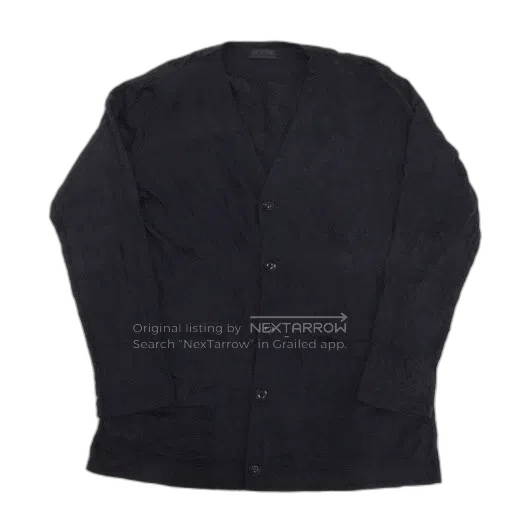 s'yte yohji yamamoto black knit cardigan