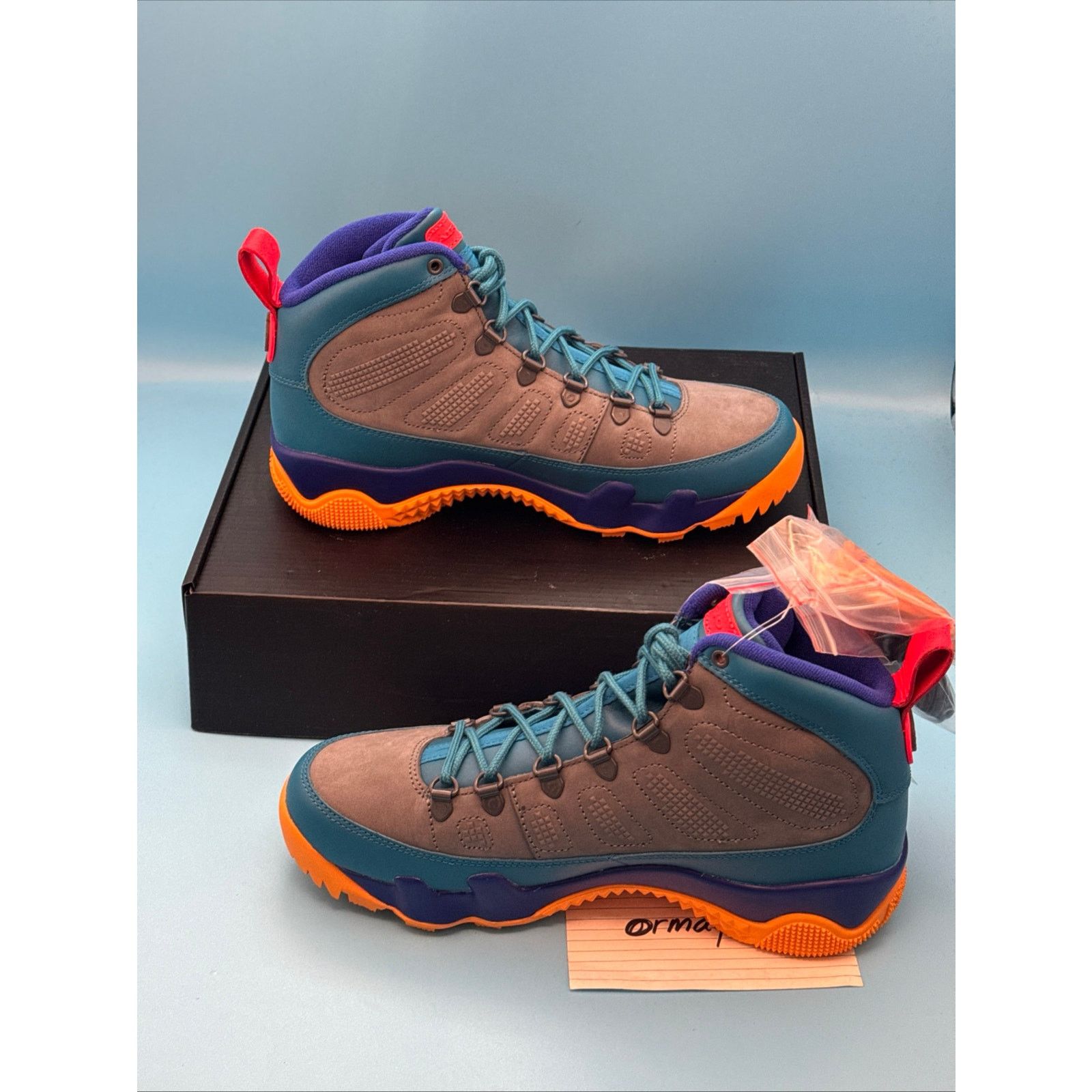 Jordan Brand Air Jordan 9 Retro Boot NRG Green Abyss m8 Size US 8 / EU 41 - 2 Thumbnail