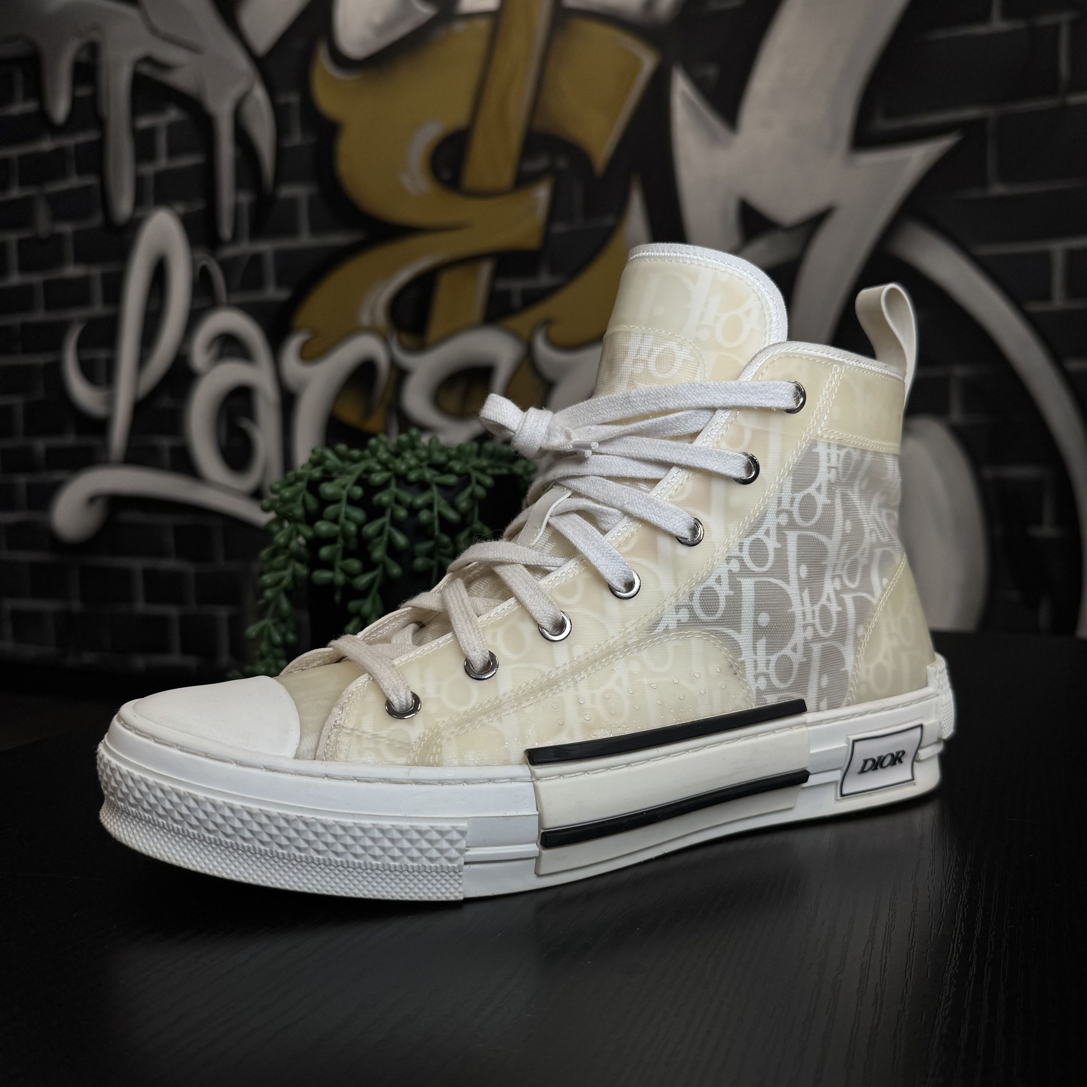 Dior × Hedi Slimane Dior Homme 05SS White Hi-top Sneakers | Grailed