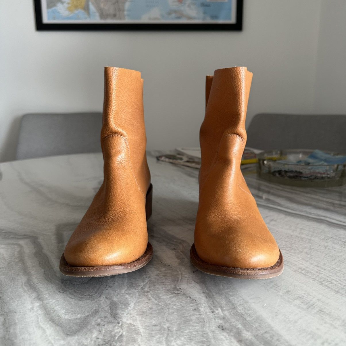 Tory Burch Tory Burch Siena Leather Bootie in Light Tan Size US 8 / IT 38 - 4 Thumbnail