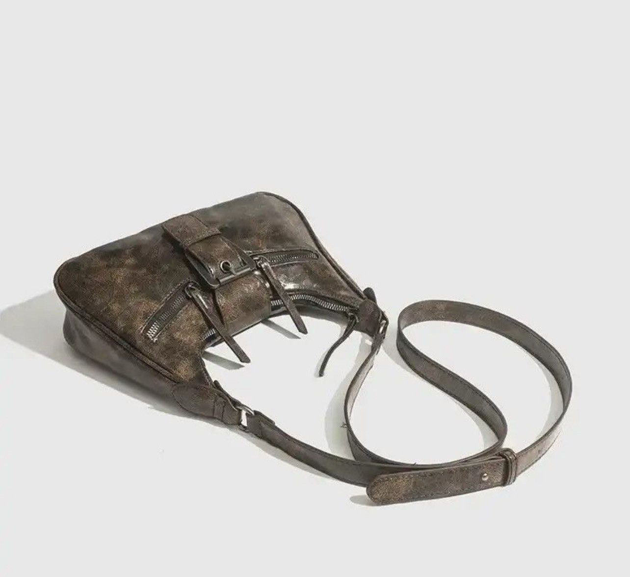 Leather PU Leather Shoulder Bag Size ONE SIZE - 4 Thumbnail