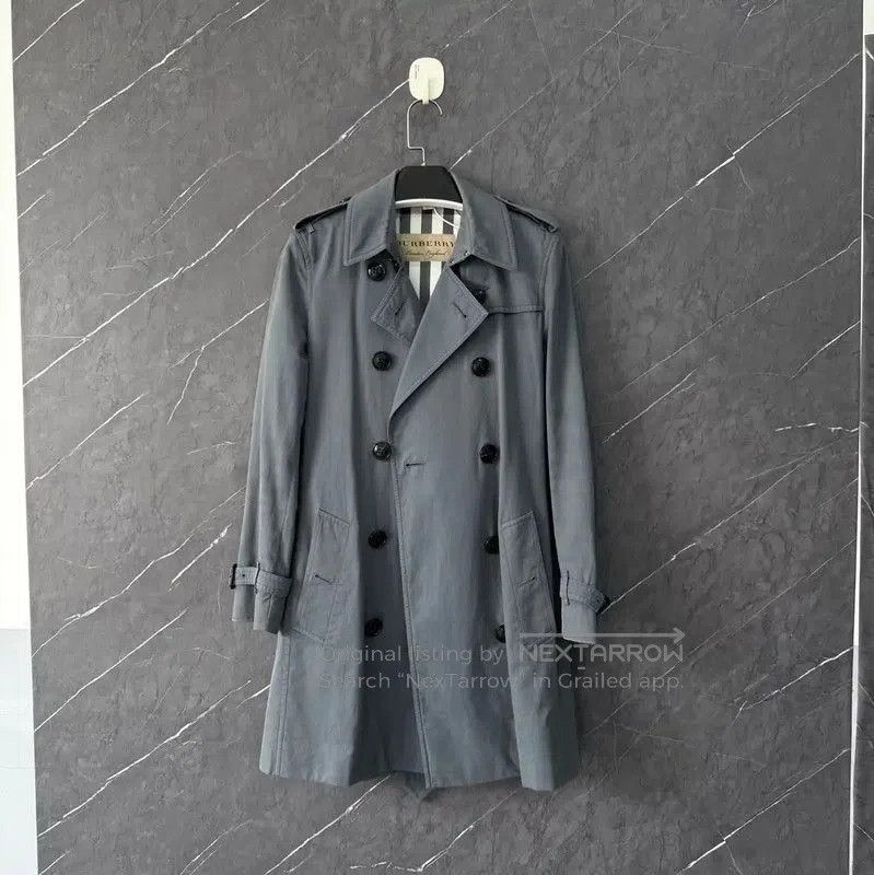 Burberry Burberry Women's Dark Blue Cotton Coat. Size XXS / US 00 / IT 34 - 1 Thumbnail
