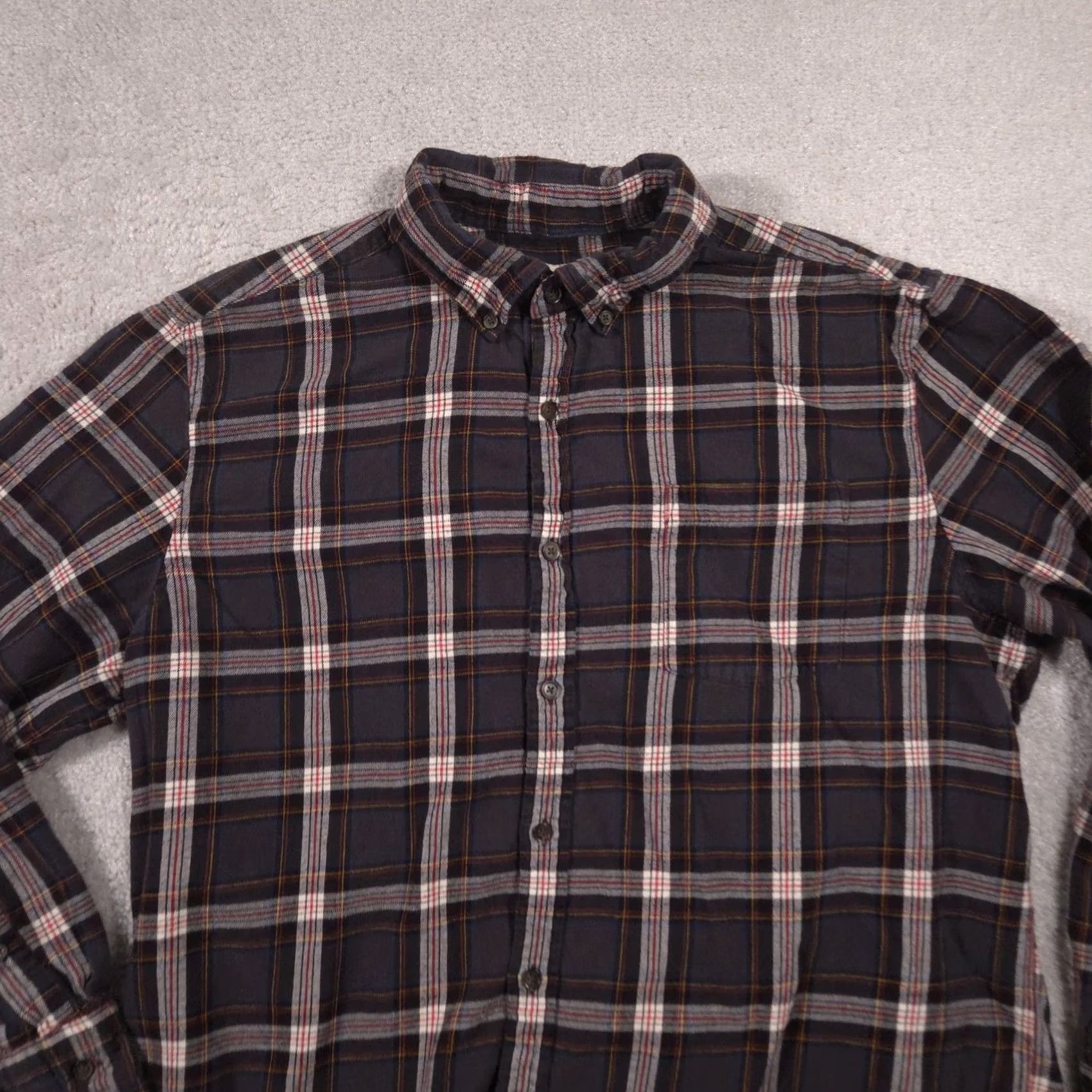 Vintage St. John's Bay Shirt Mens XL Blue Plaid Flannel Button Front Long Sleeve Casual Size US XL / EU 56 / 4 - 4 Thumbnail