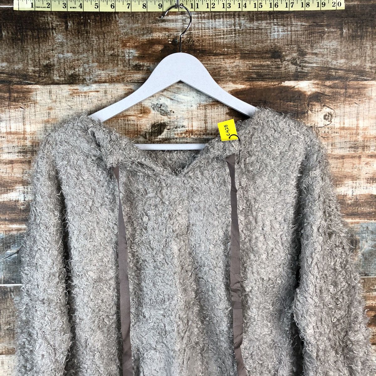 Japanese Brand DL Rope Picnic Grey Mohair Knitwear #C425 Size XS / US 0-2 / IT 36-38 - 13 Thumbnail