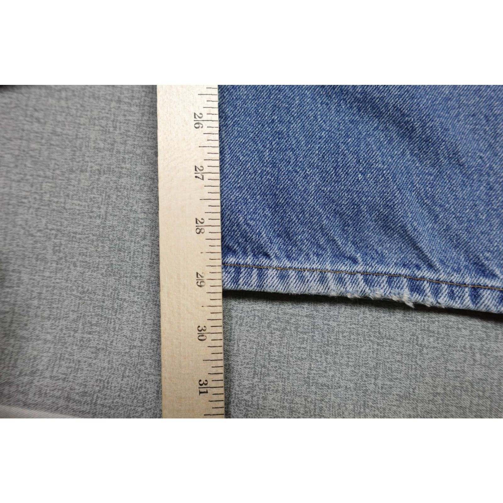 Carhartt Vintage Carhartt Jeans Mens 40x29 Blue Denim Workwear Straight Fit Distressed Jeans Mens Blue Denim Carhartt B17 40 29 Size US 40 / EU 56 - 7 Thumbnail