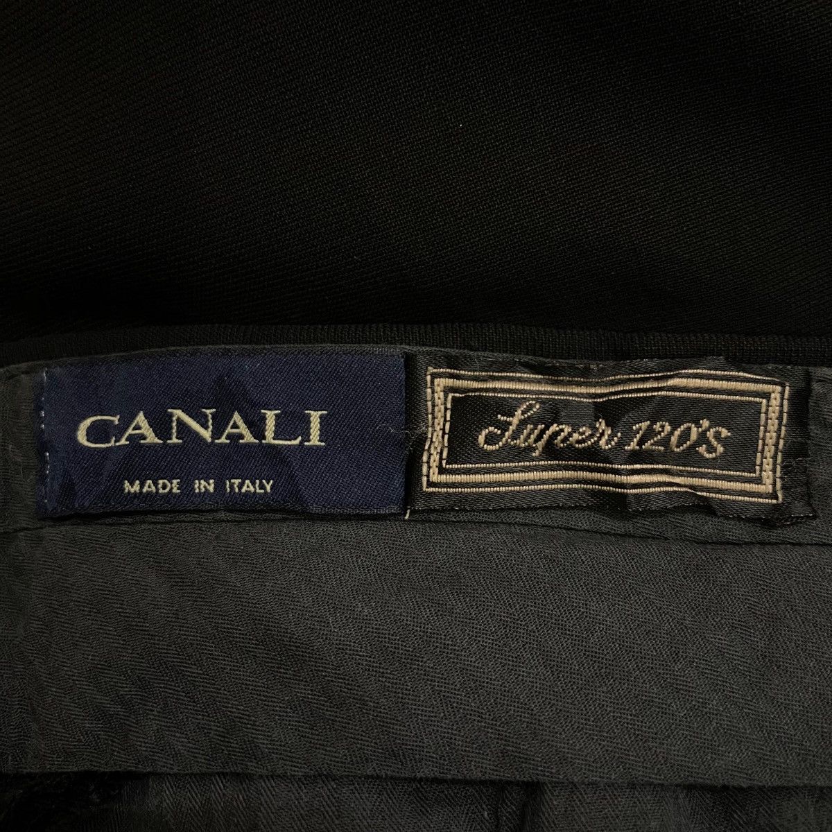 Canali Vintage Canali Italy Black Formal Wool Trousers Slack Pants Size US 35 - 10 Thumbnail