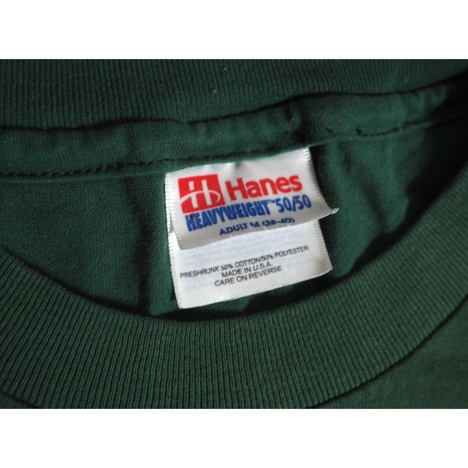 Hanes **VTG 90s Hanes Green Tee T-Shirt Mens M** User: VTG 90s Hanes Green Tee T-Shirt Mens M Size US M / EU 48-50 / 2 - 6 Thumbnail
