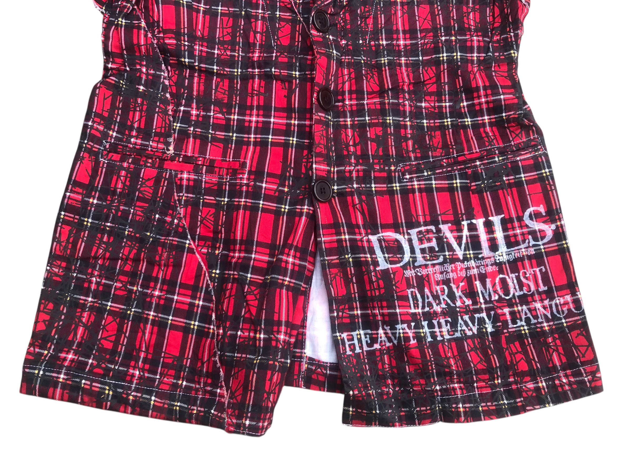 If Six Was Nine 🔥Y2K H.NAOTO H.ANARCHYISM Coat Vest Bondage Tartan Punk Size US M / EU 48-50 / 2 - 7 Thumbnail