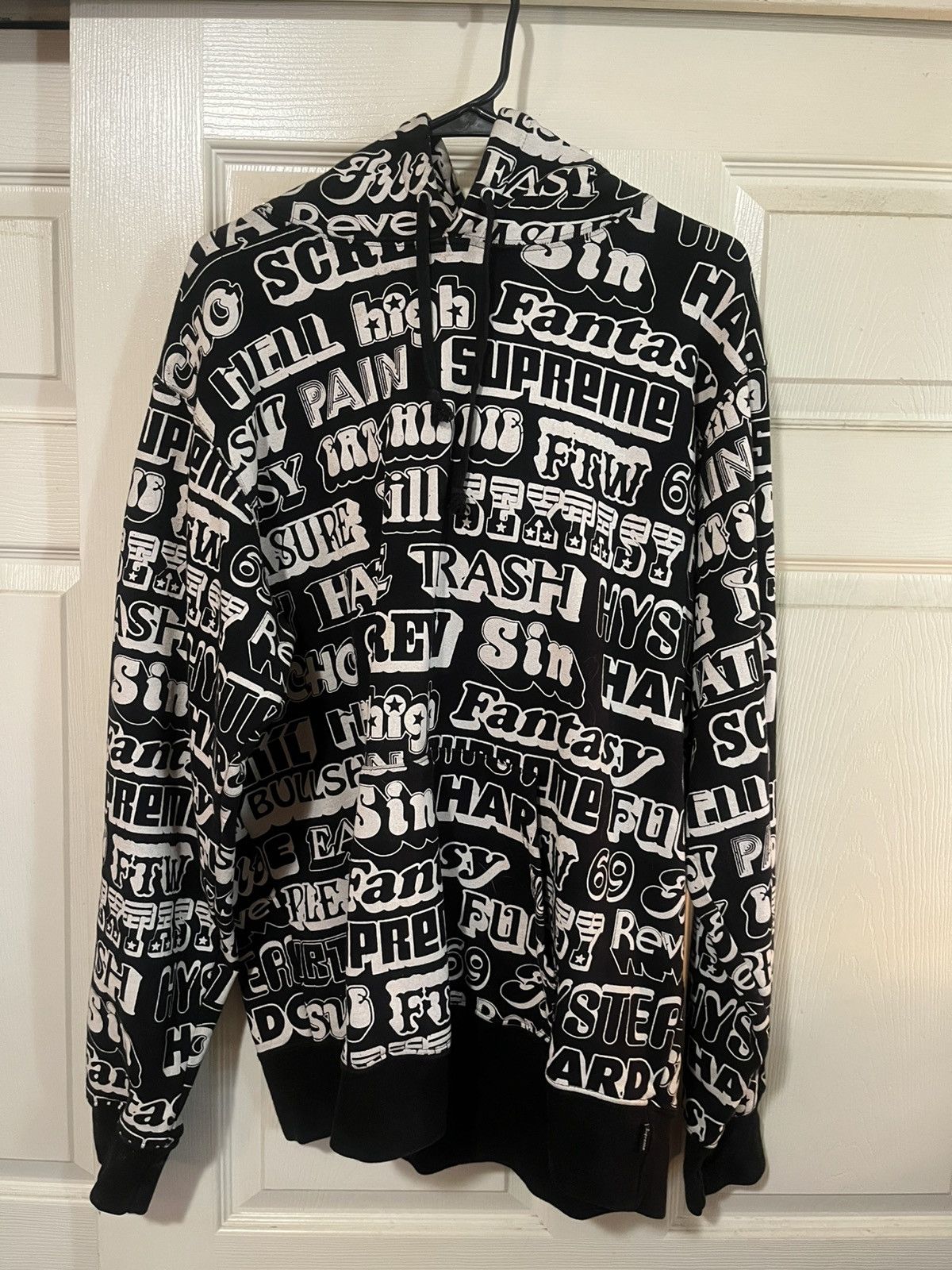 Supreme x Hysteric Glamour Text Sweatshirt Black Size L