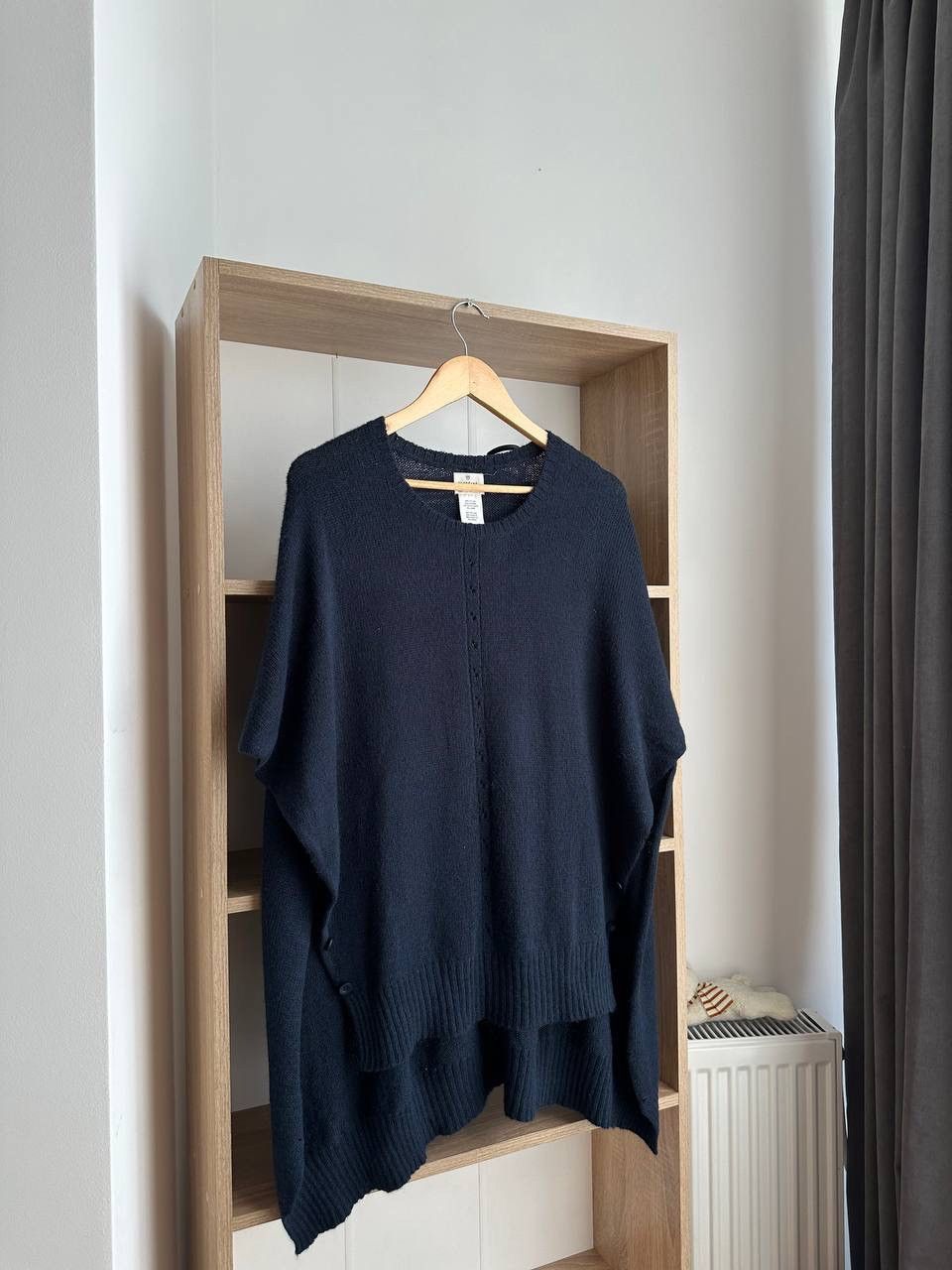 Japanese Brand × Vintage Vintage Hartford Wool Blue Poncho Sweater Size US M / EU 48-50 / 2 - 5 Thumbnail