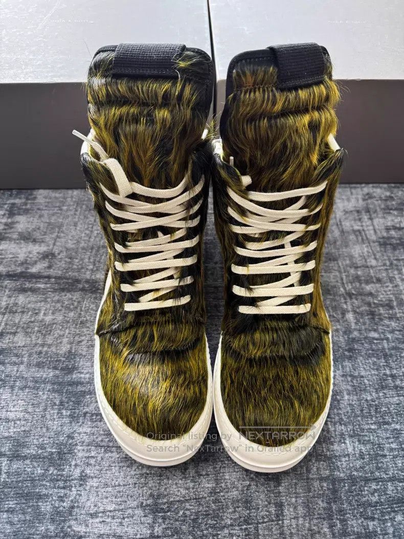 Rick Owens RICK OWENS Washed Green Horsehair Triangular Design Size US 8 / EU 41 - 2 Thumbnail