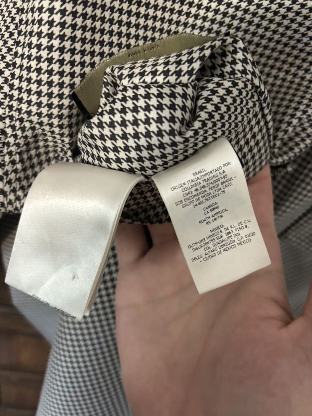 Fendi Fendi Houndstooth Reversible Jacket Size US M / EU 48-50 / 2 - 12 Thumbnail