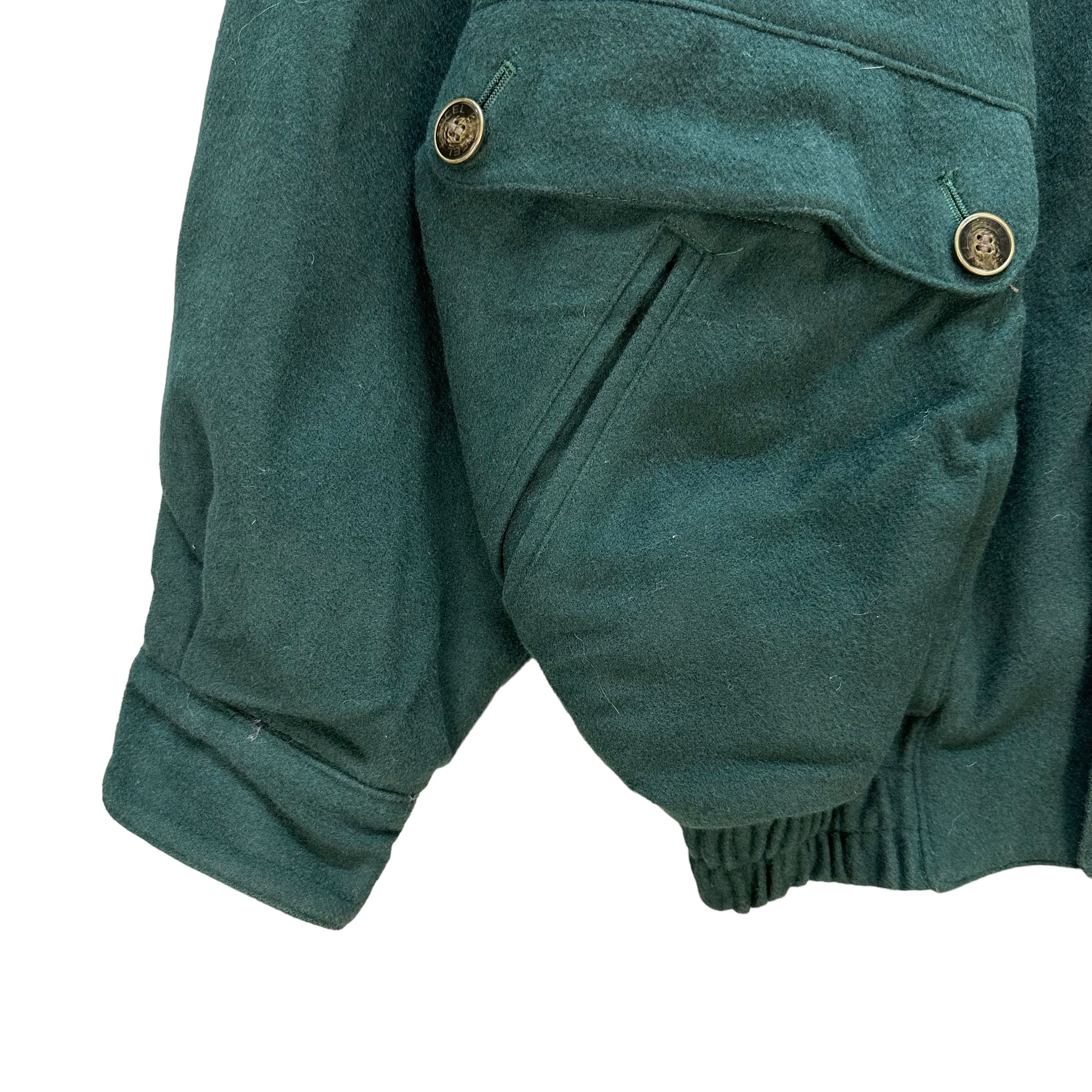 Lancel LANCEL Paris Embroidery Logo Green Wool Jacket #A46-1085 Size US M / EU 48-50 / 2 - 5 Thumbnail