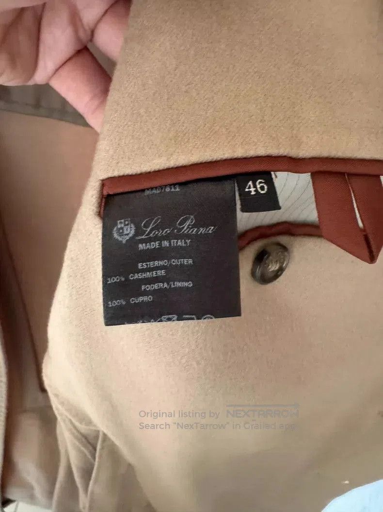 Loro Piana Loro Piana Men's Cashmere Collar Coat. Size US M / EU 48-50 / 2 - 4 Thumbnail