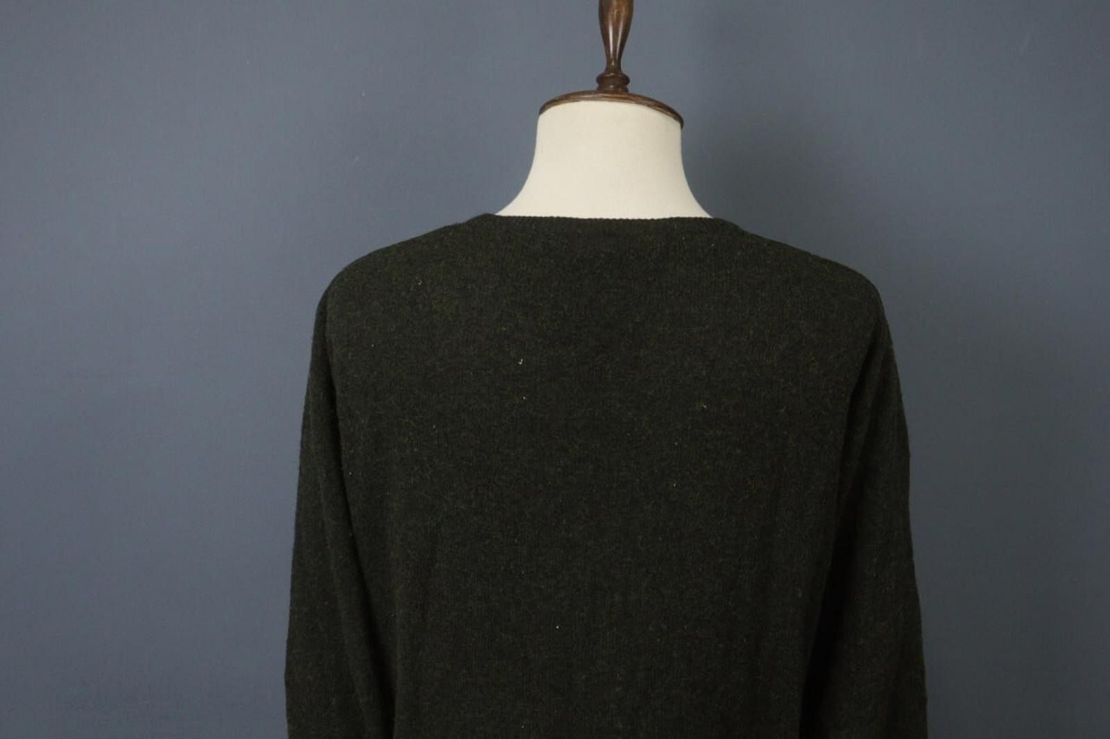 Fjallraven Fjällräven Green 100% Wool Knitted V-Neck Sweater Size 2XL Size US XXL / EU 58 / 5 - 12 Thumbnail