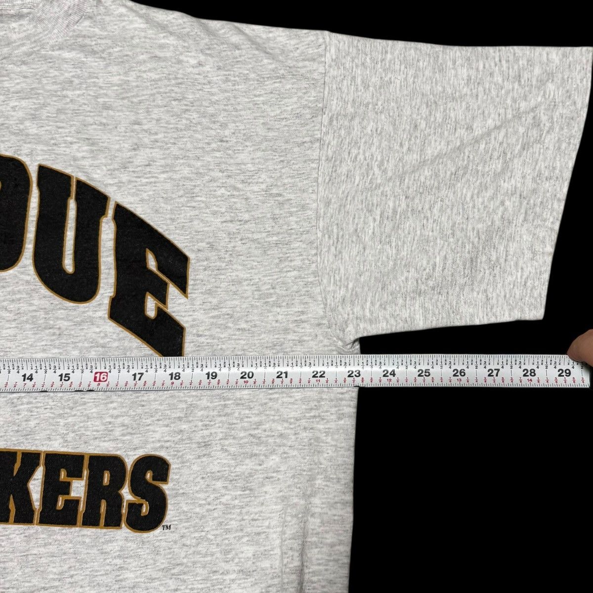 Vintage Vintage 90s Purdue University Boilermakers Gray Shirt XL Size US XL / EU 56 / 4 - 6 Thumbnail
