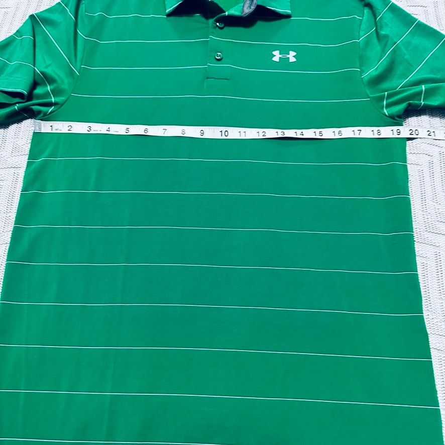 Under Armour Under Armour green striped polo Size US M / EU 48-50 / 2 - 5 Thumbnail