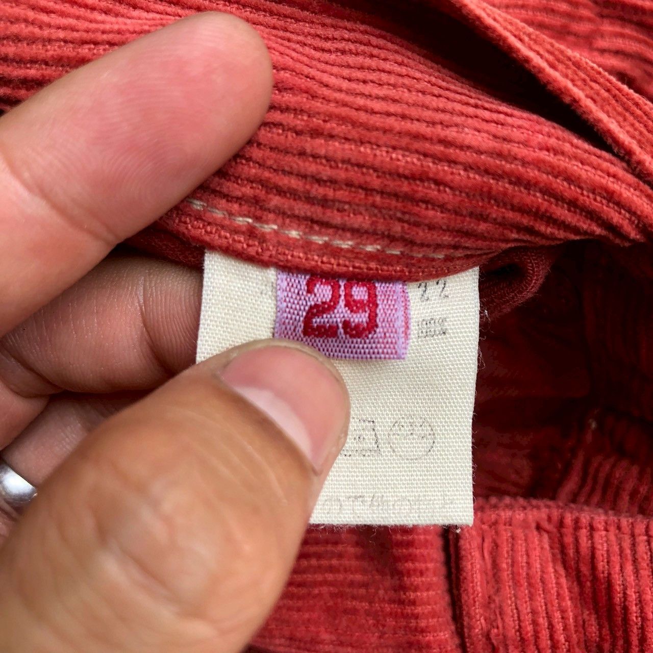 45rpm 45RPM Vintage 90s Japanese Archive Corduroy Pants Size 29" - 11 Thumbnail